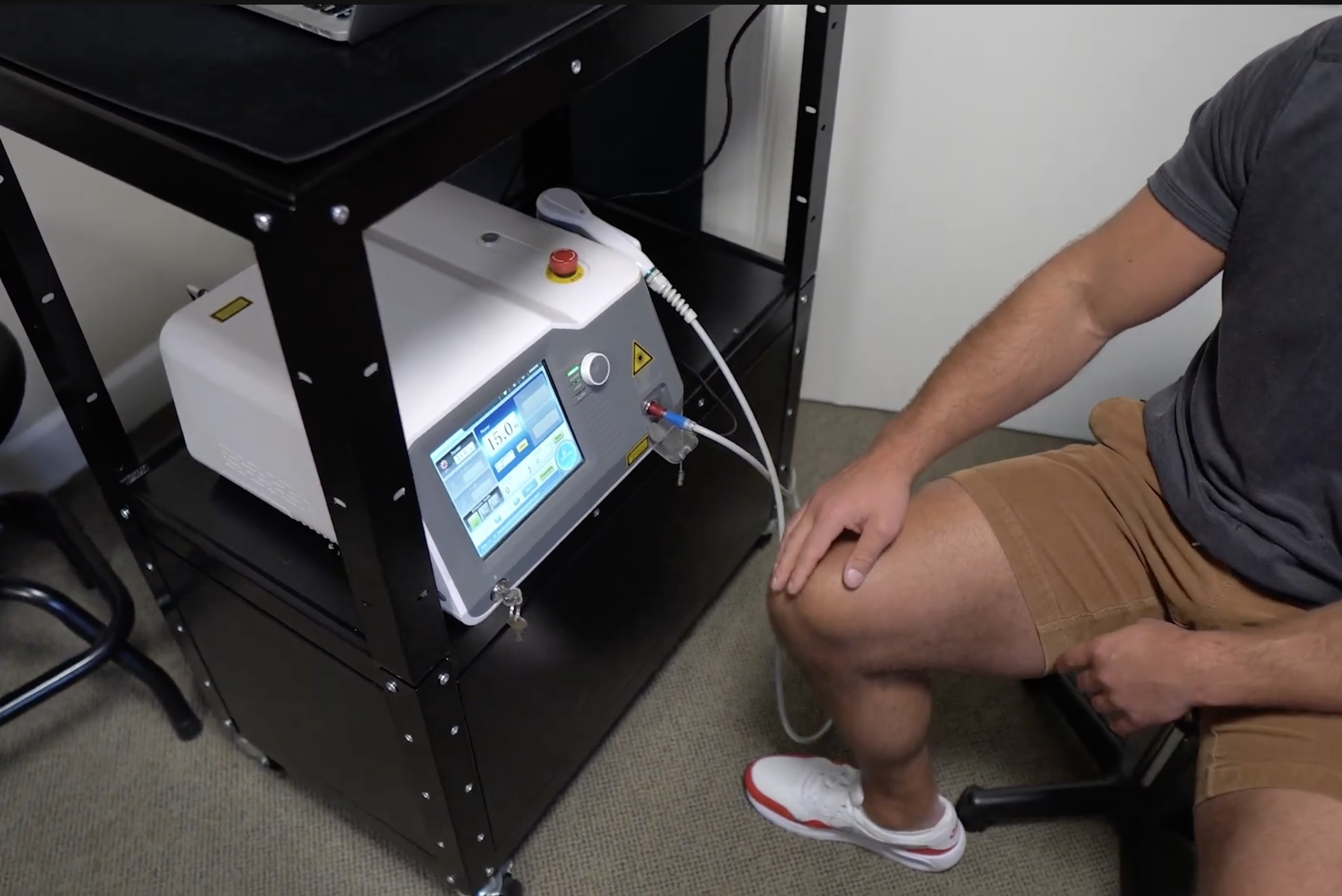 Class IV laser therapy device at MVMT Rx clinic in Reno, NV
