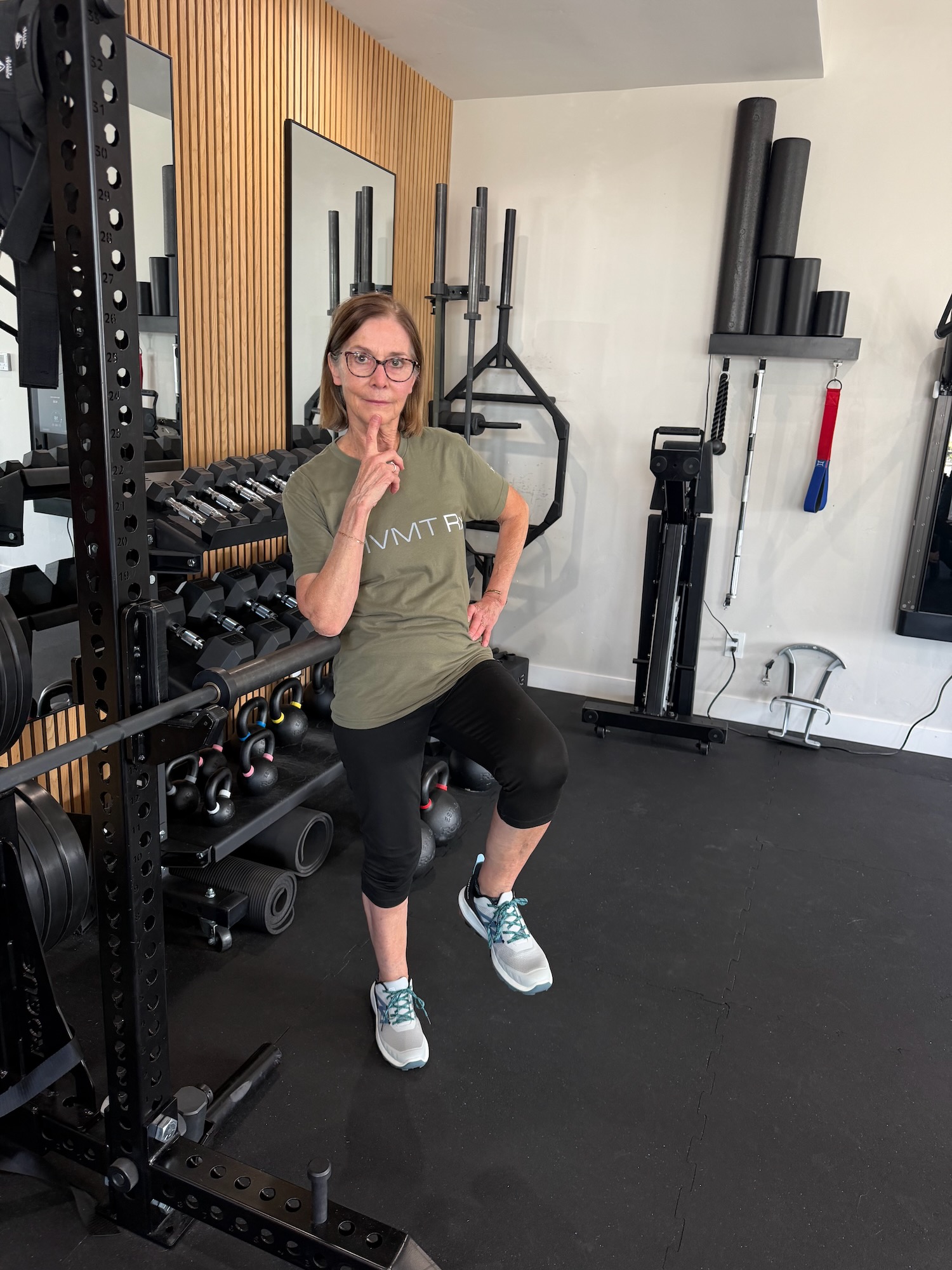 Single-leg stance self-test for gluteal tendinopathy — lateral hip pain assessment MVMT Rx Reno Sparks NV