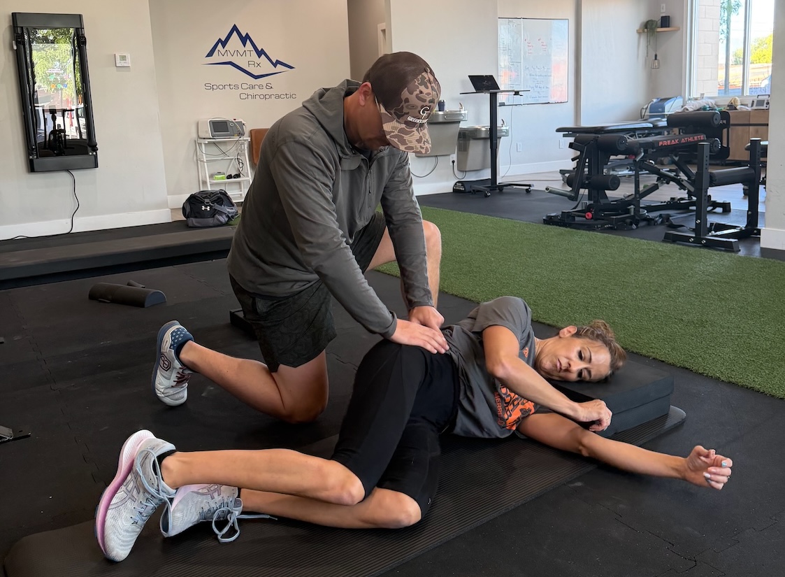 Gluteal tendinopathy lateral hip pain assessment at MVMT Rx Sports Care and Chiropractic — hip pain specialist Reno Sparks NV