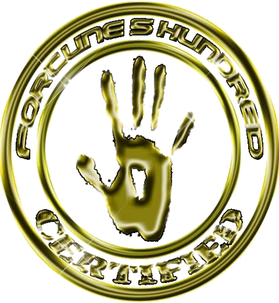 Fortune 5 Hundred Certified hand logo