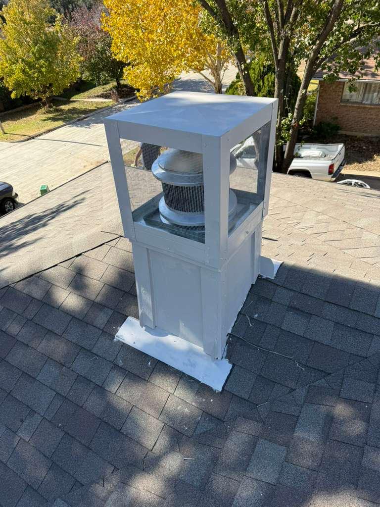 Finished chimney exterior from a TX Star service visit