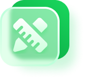 Green icon representing solar system design and installation planning services.