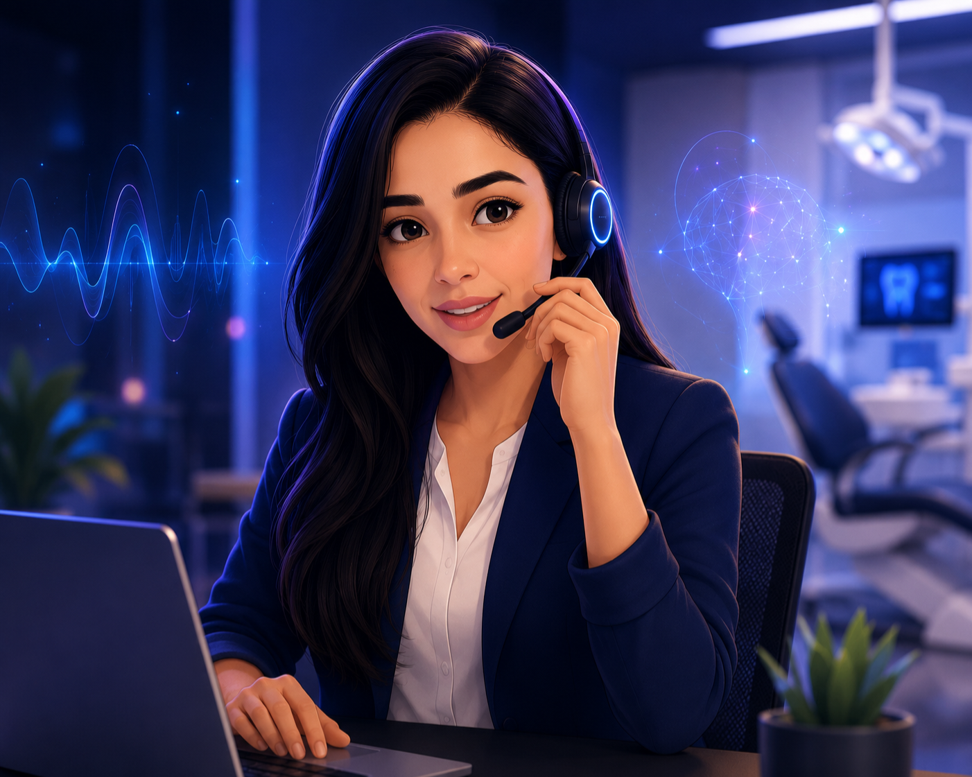 Asistente virtual de BizlyAI Dental