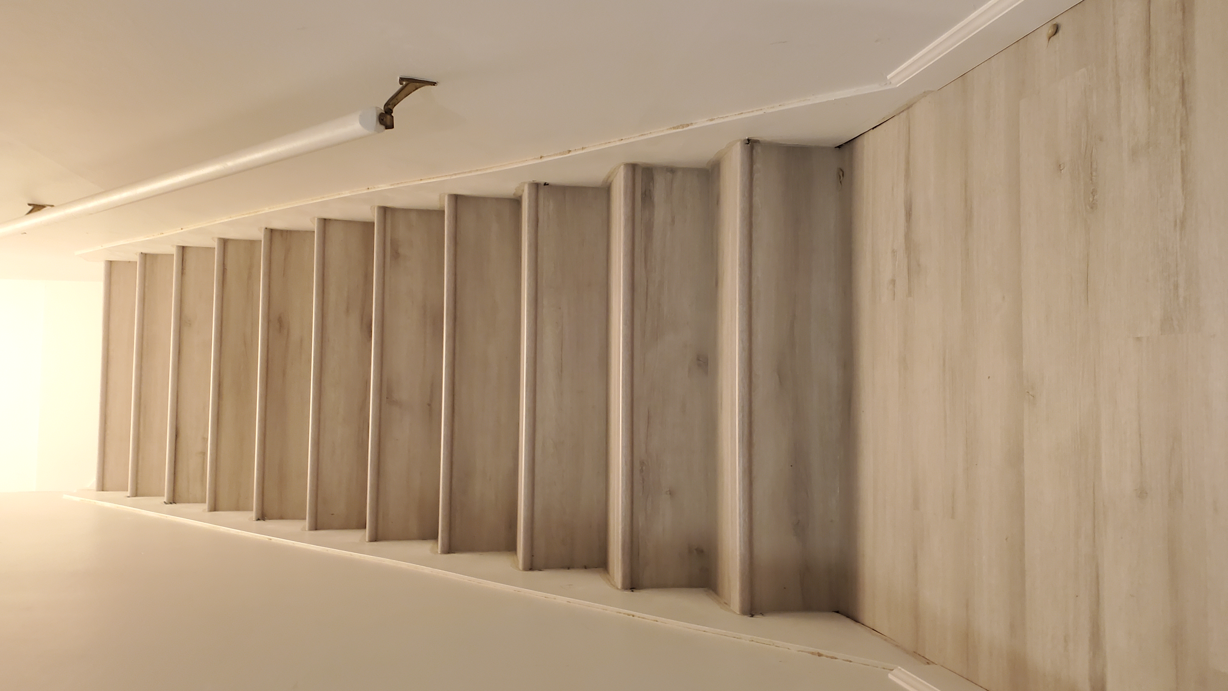 Interior stairs after refinishing