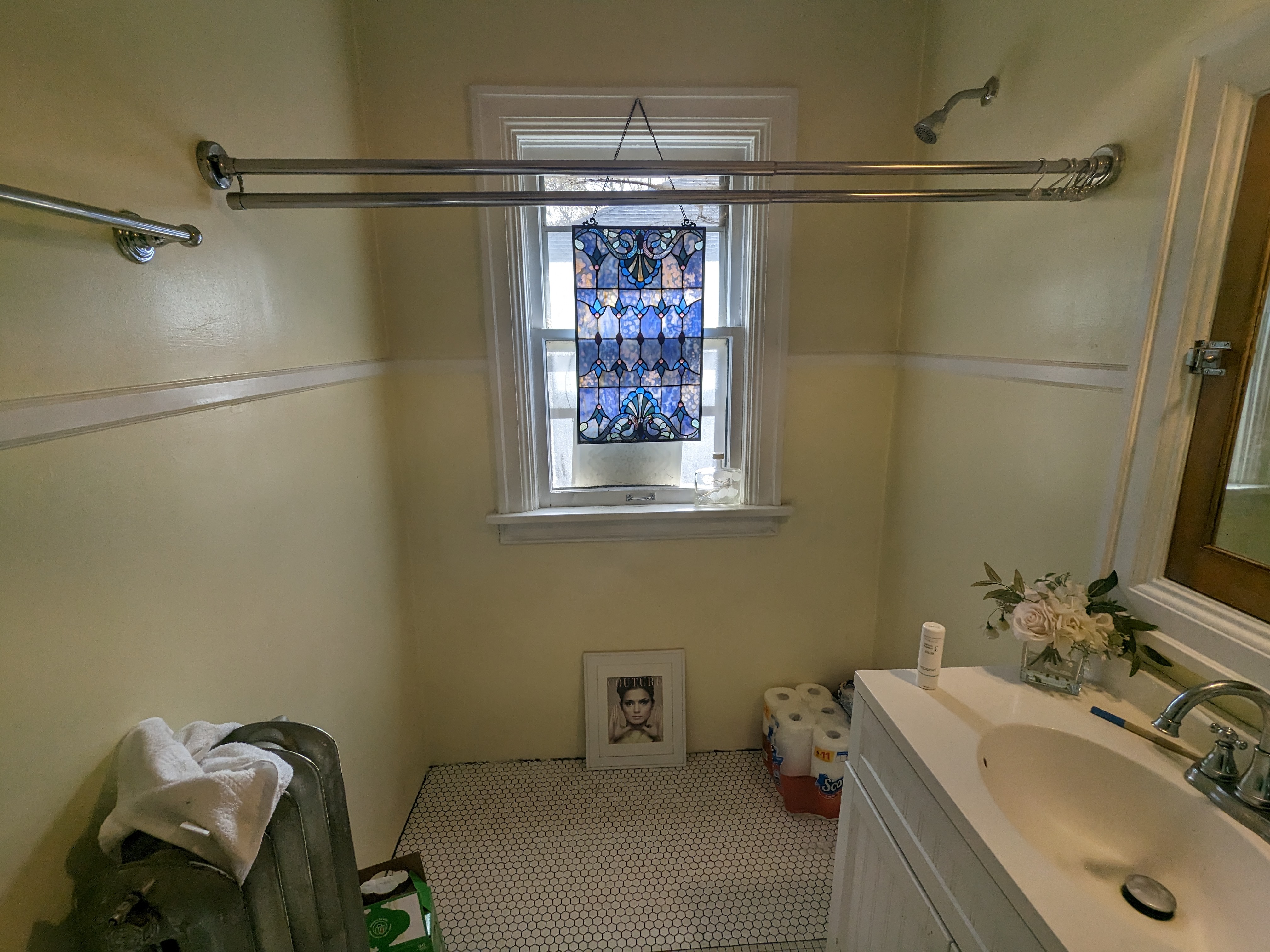 Bathroom remodel before work