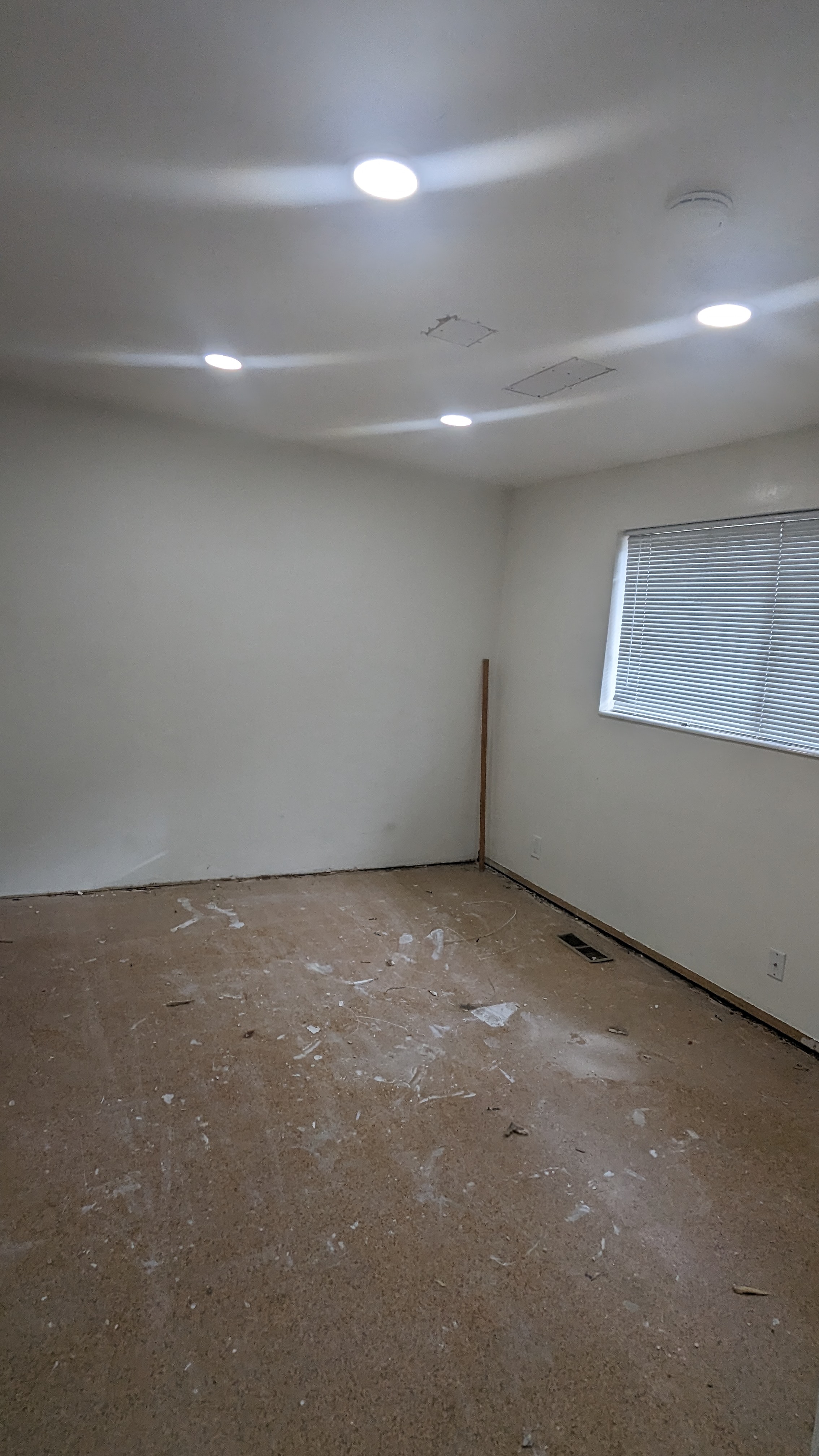 Interior room before flooring and finish work