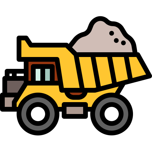 Empty dump truck — hauling out