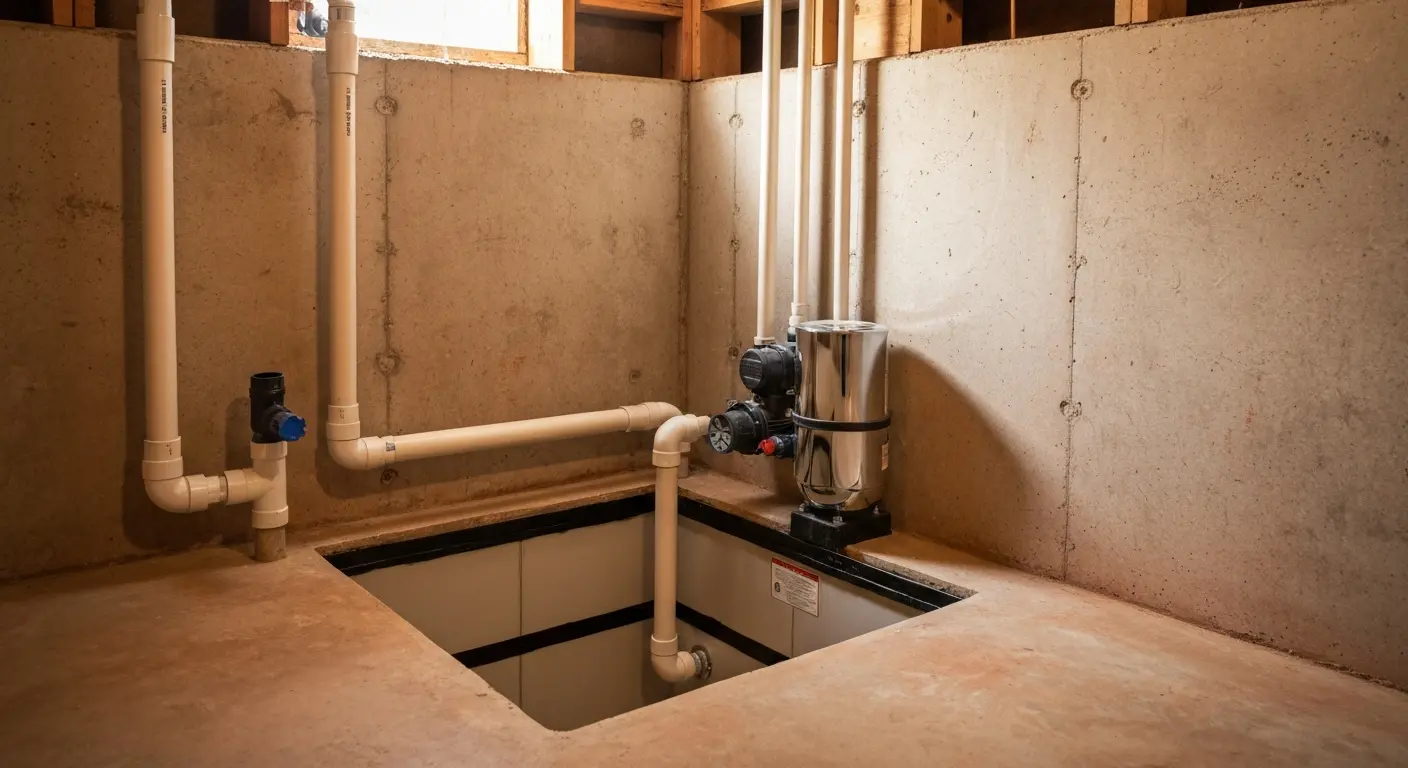 Sump pump installation