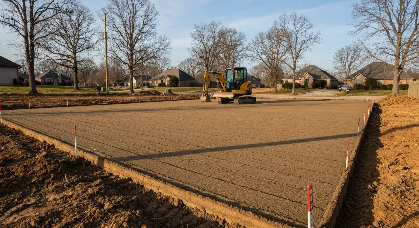 House pad construction