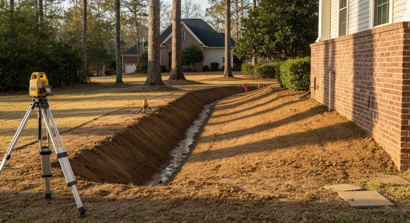 Landscape grading service