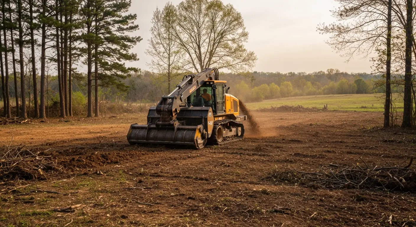 Forestry mulching operation