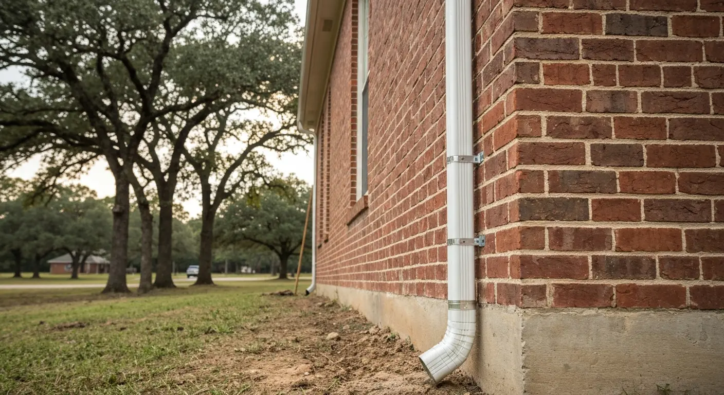 Downspout installation