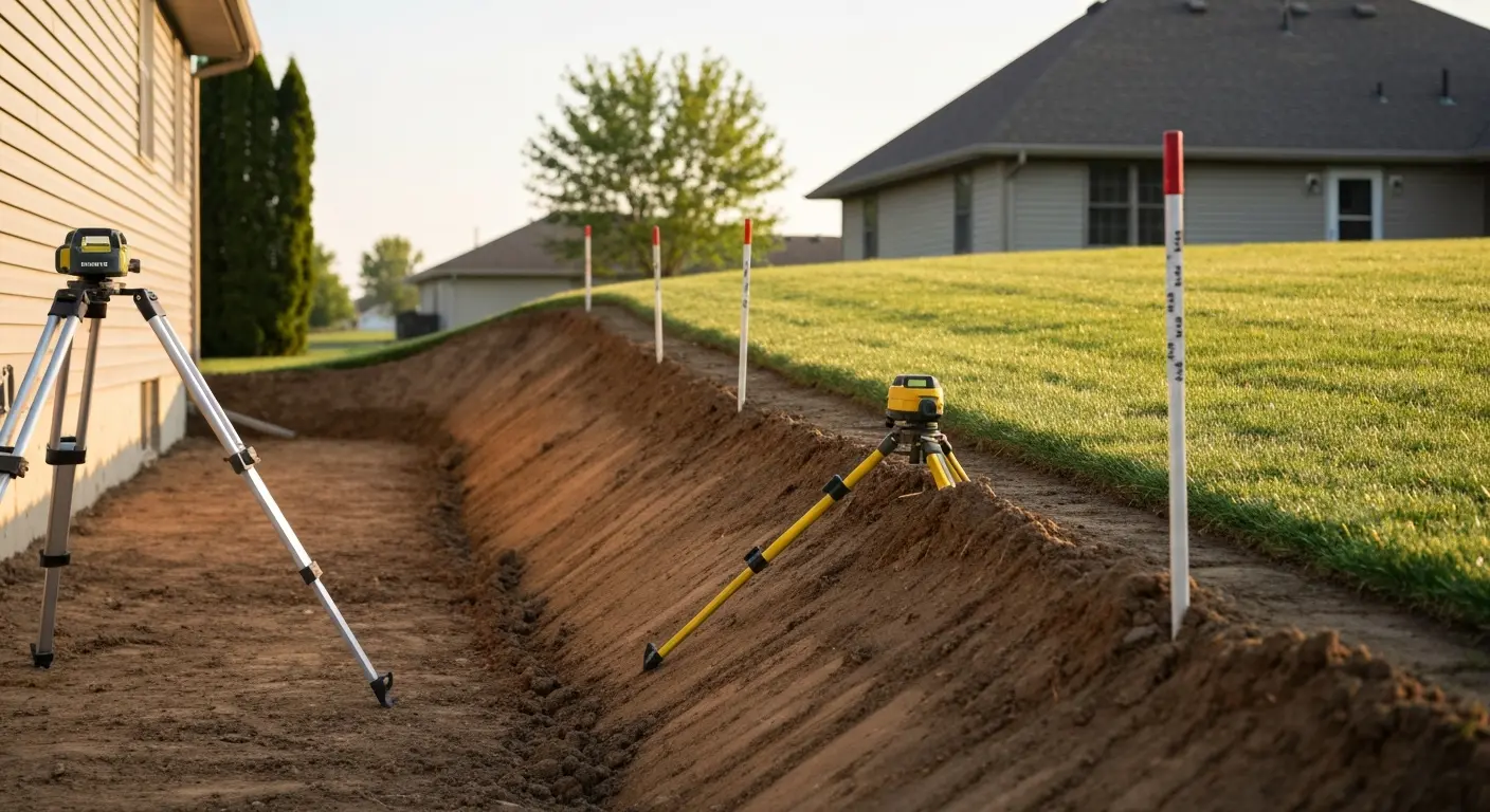 Grading and slope correction