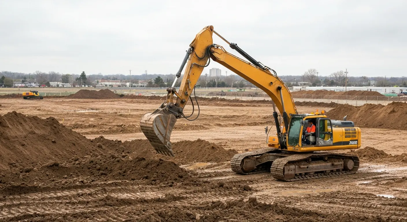 Site excavation equipment