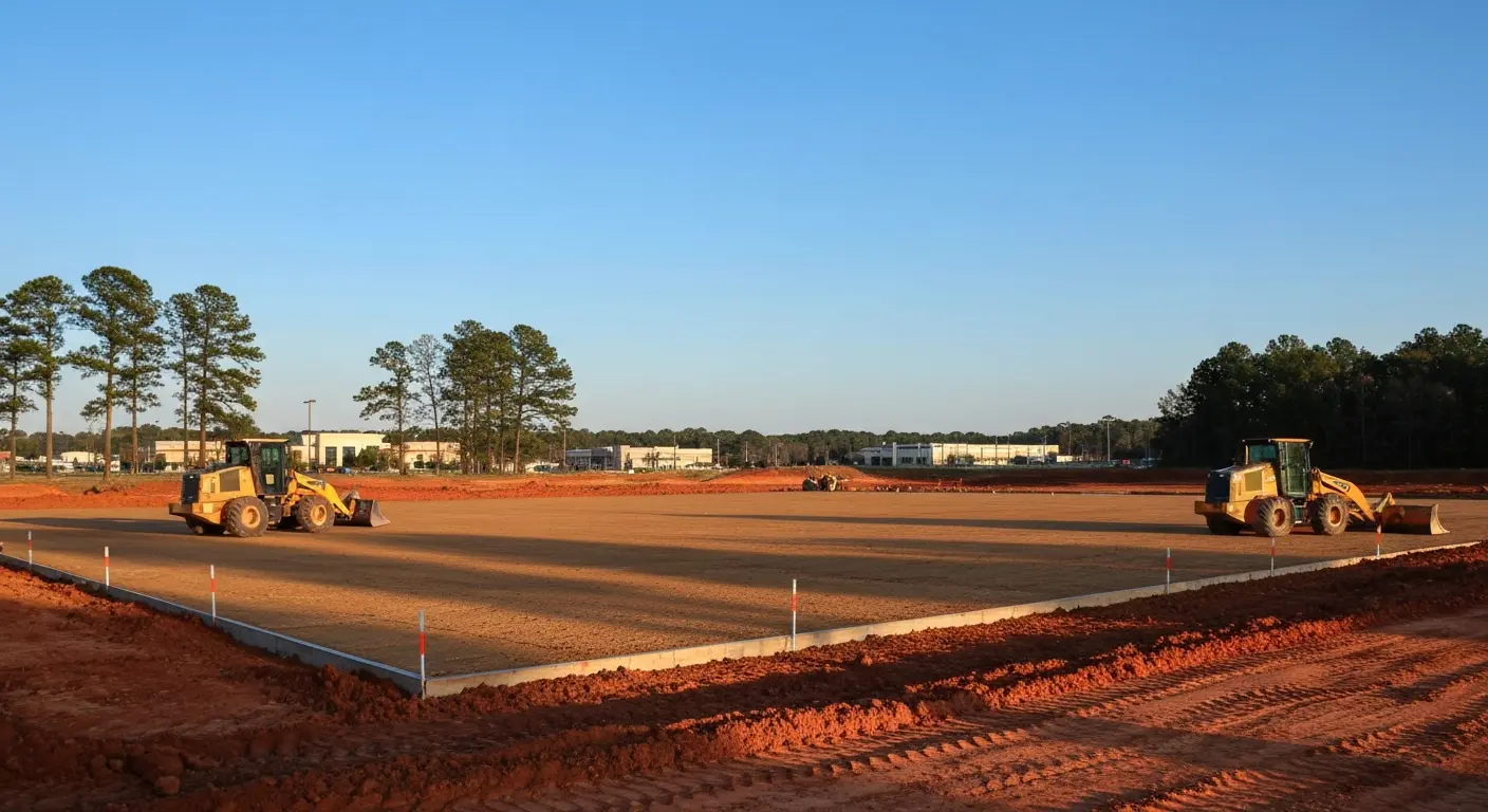 Commercial site development and grading