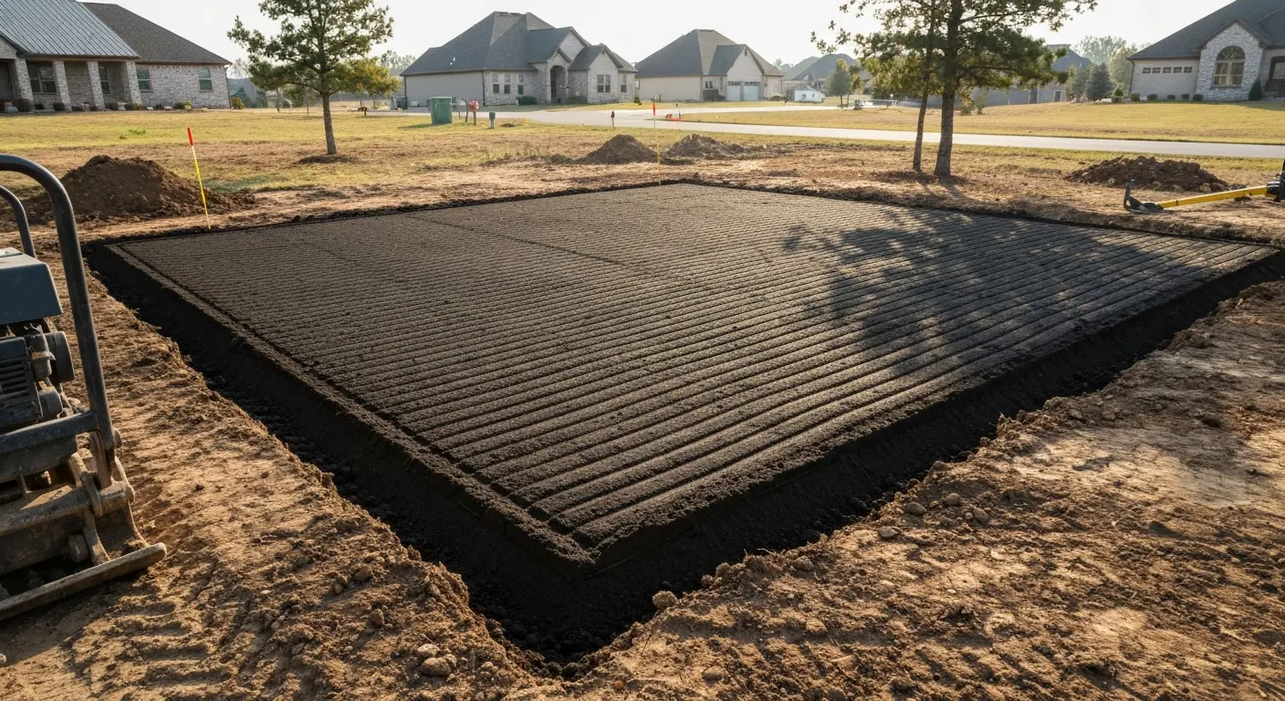 House pad preparation