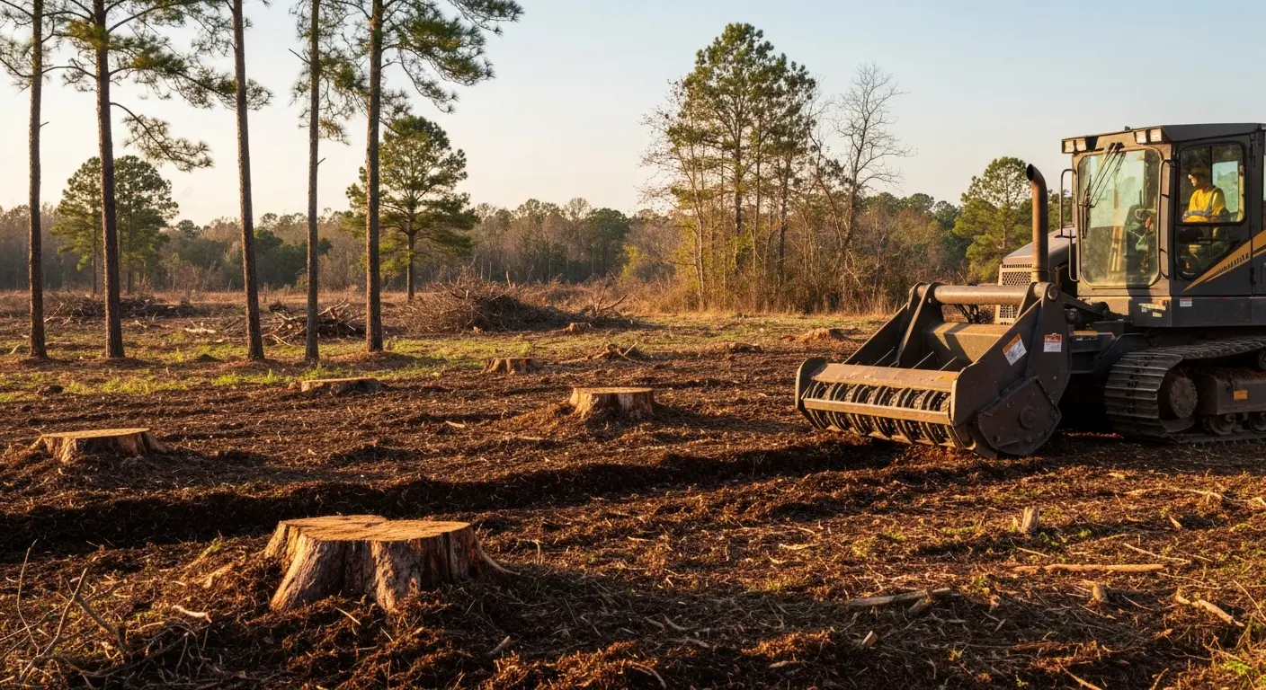 Forestry mulching operation