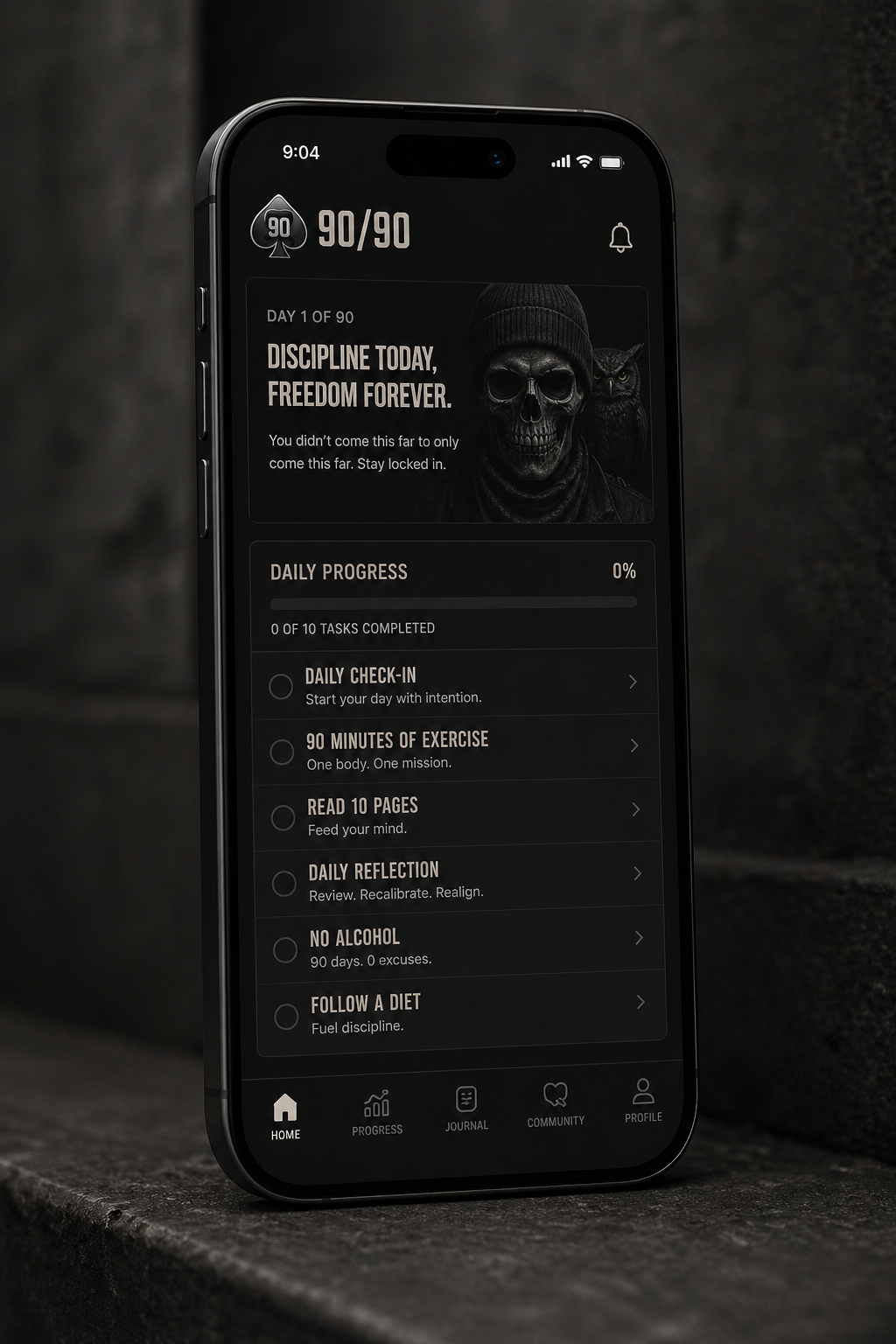 IGNIT3 app workout view