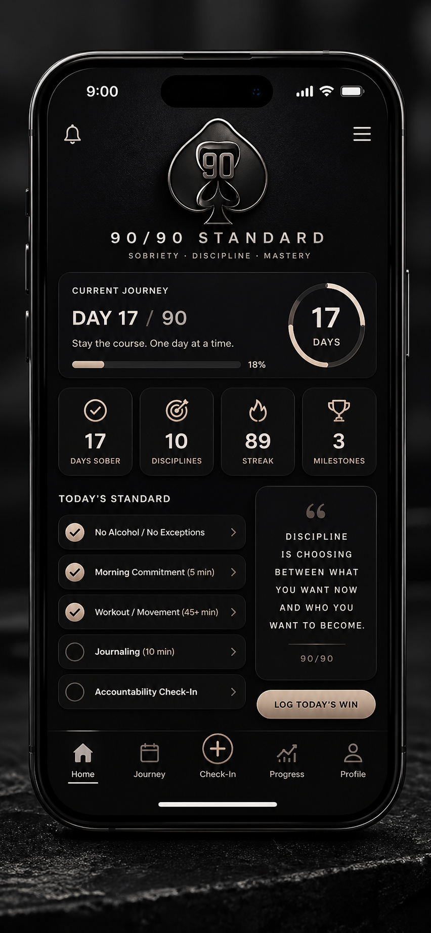 IGNIT3 app dashboard