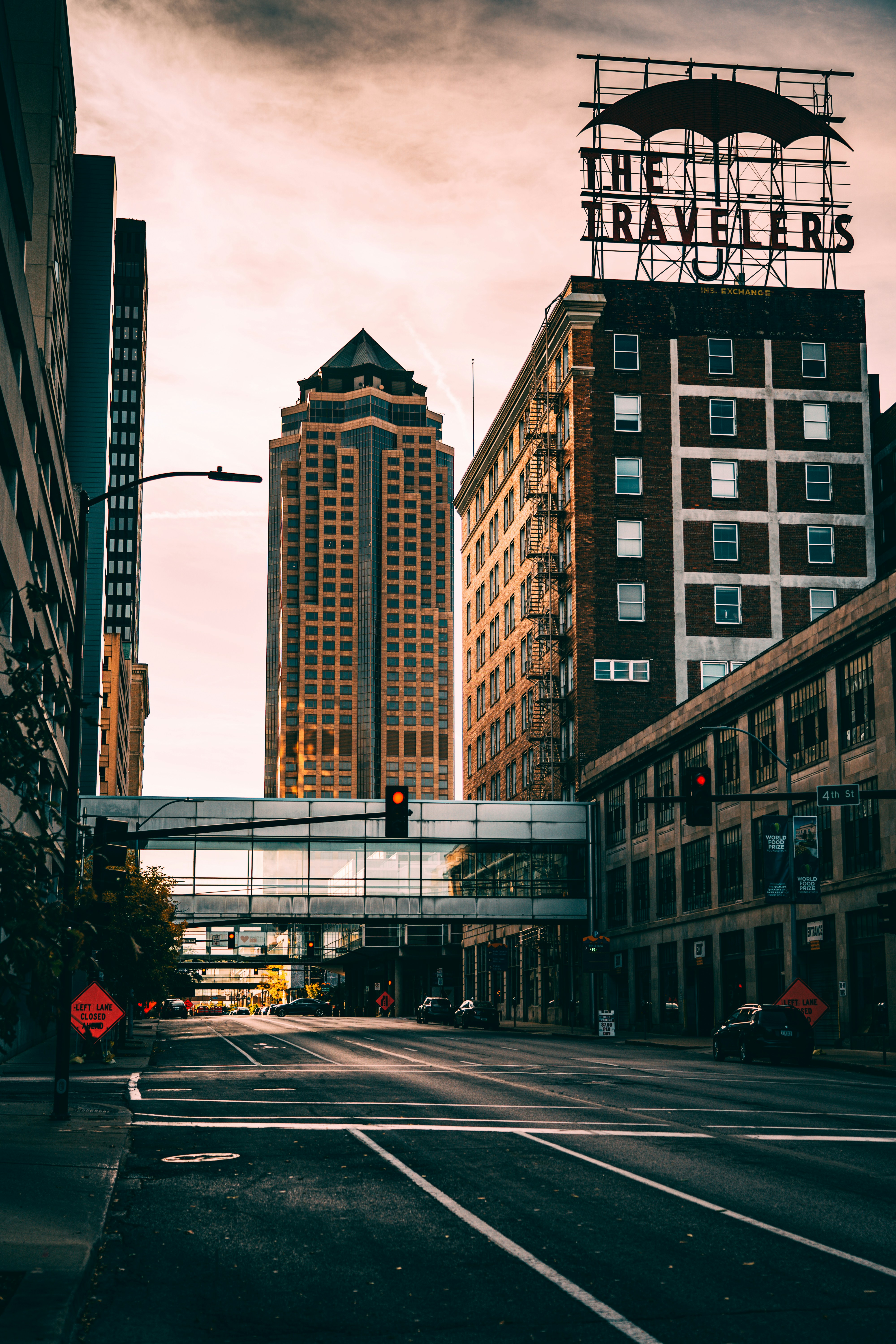 A picture of downtown Des Moines