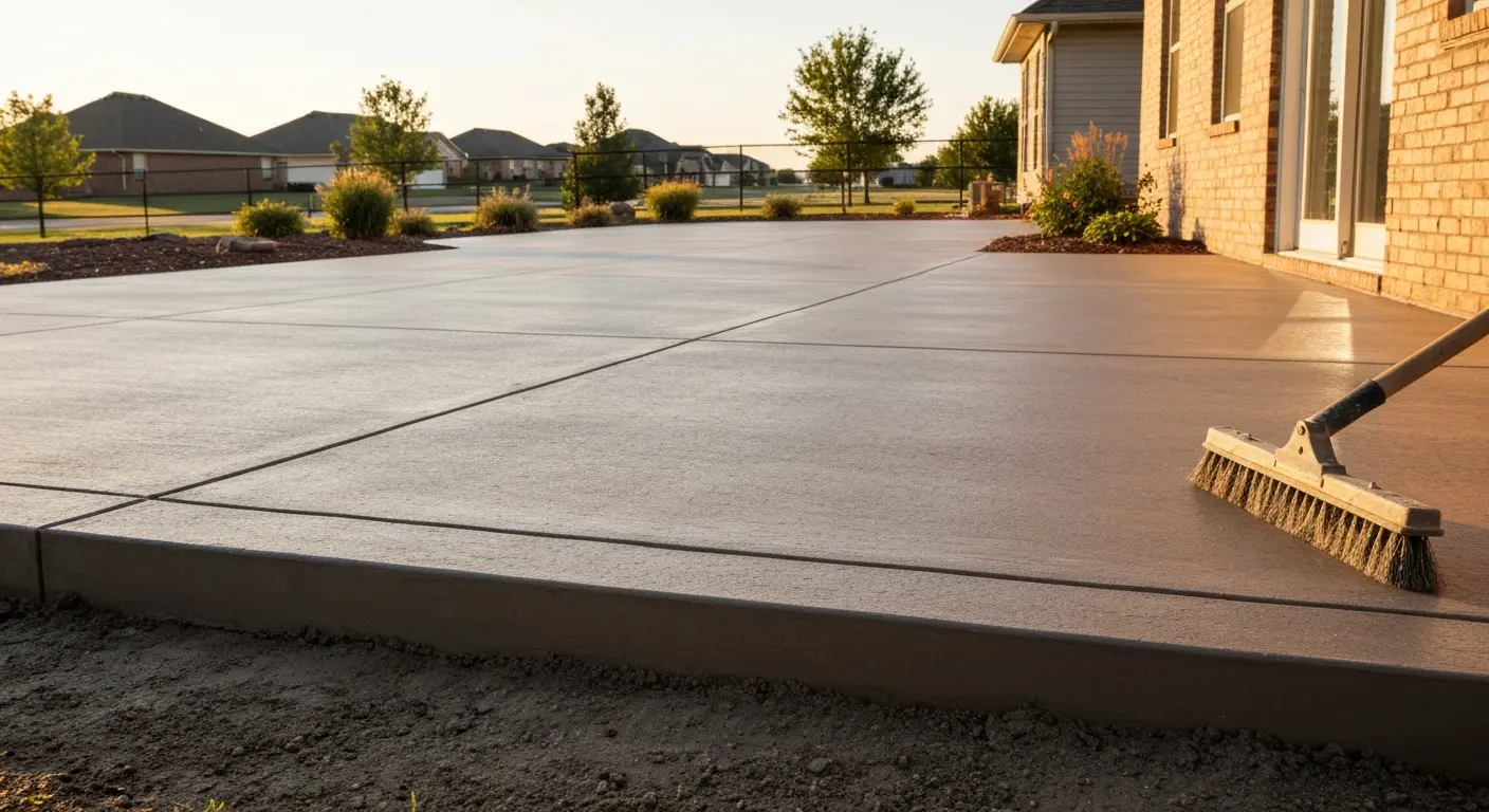 Standard concrete patio