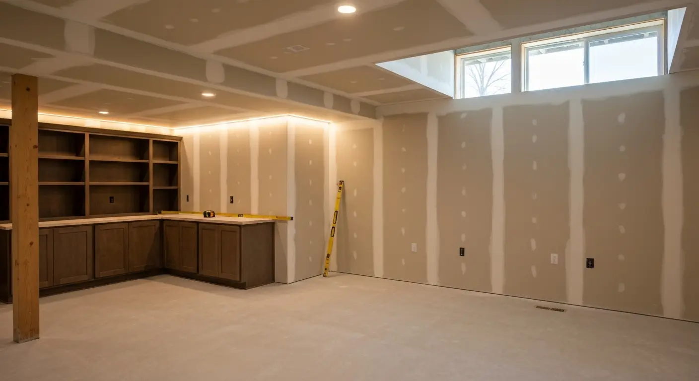Basement finishing project