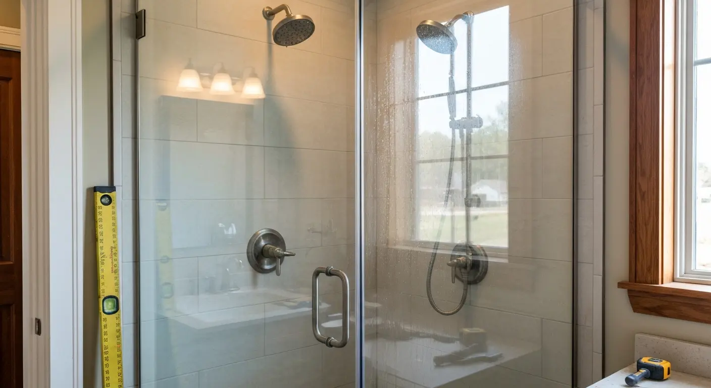 Shower stall installation project