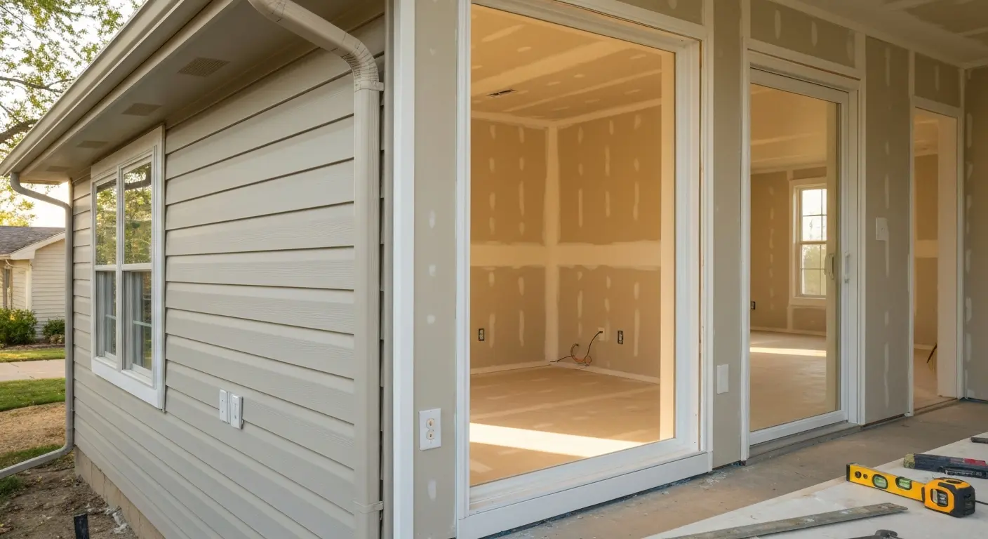 Bedroom addition in Olathe