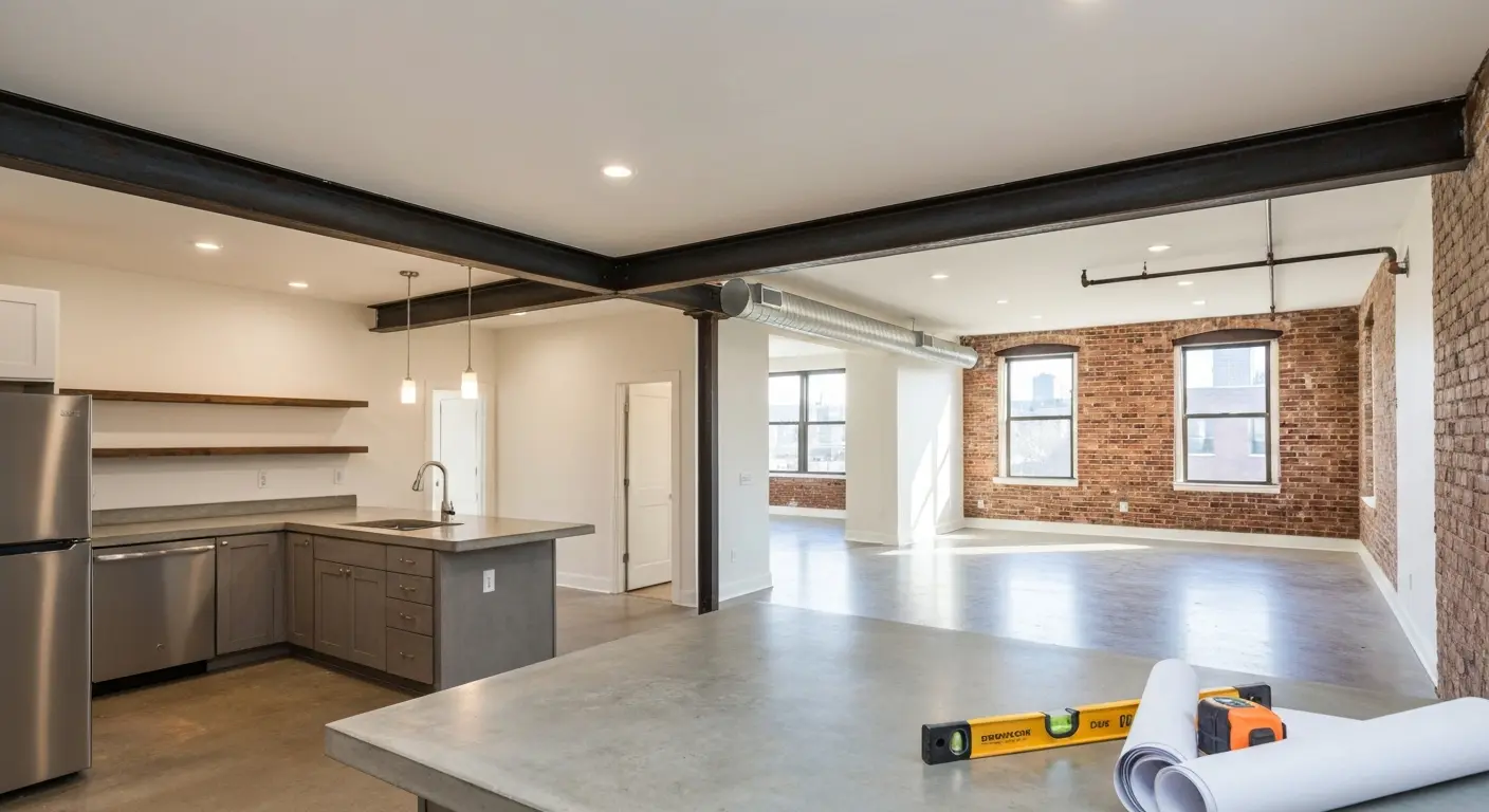 Open floor plan remodel