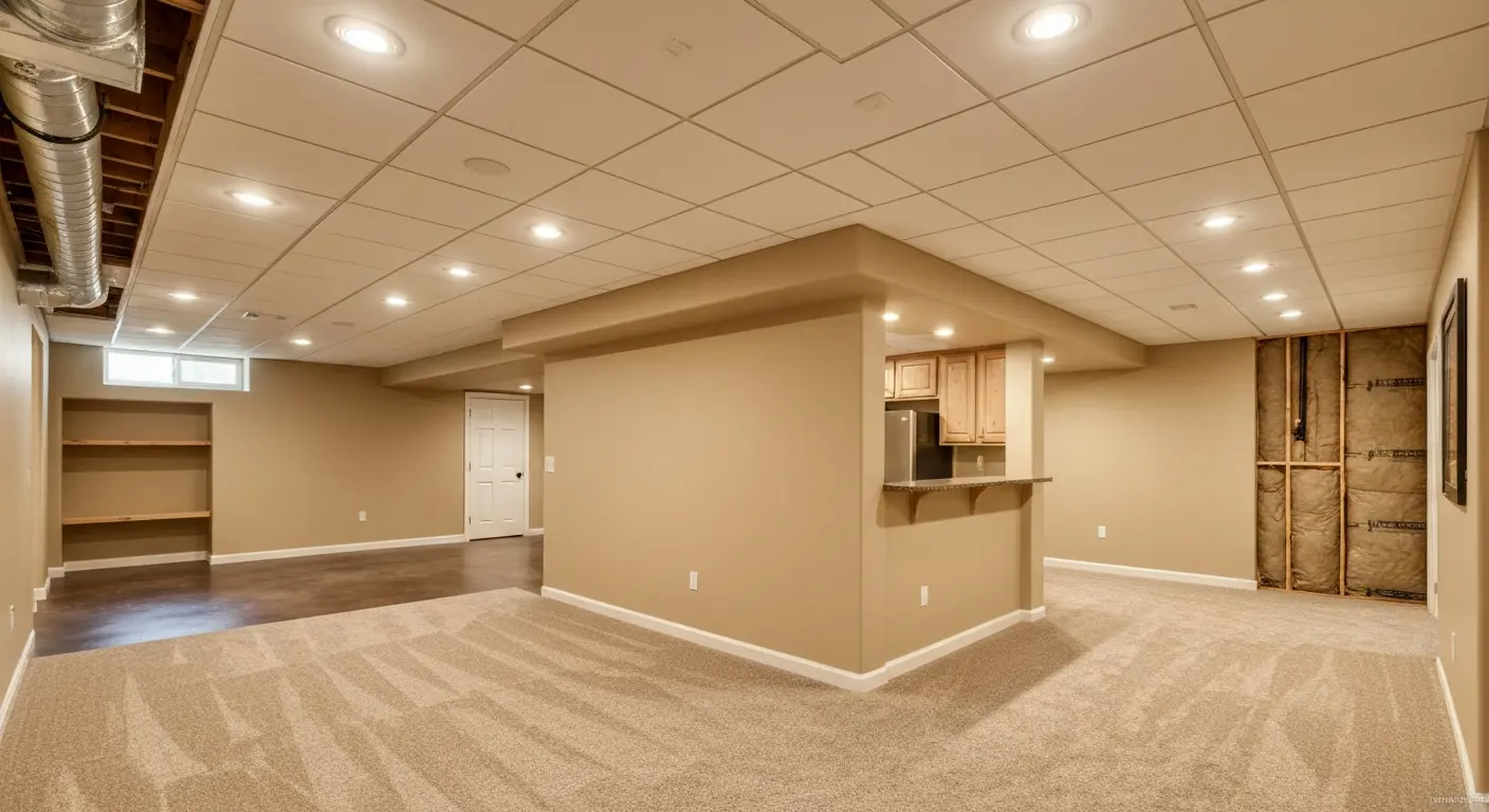 Basement finishing work