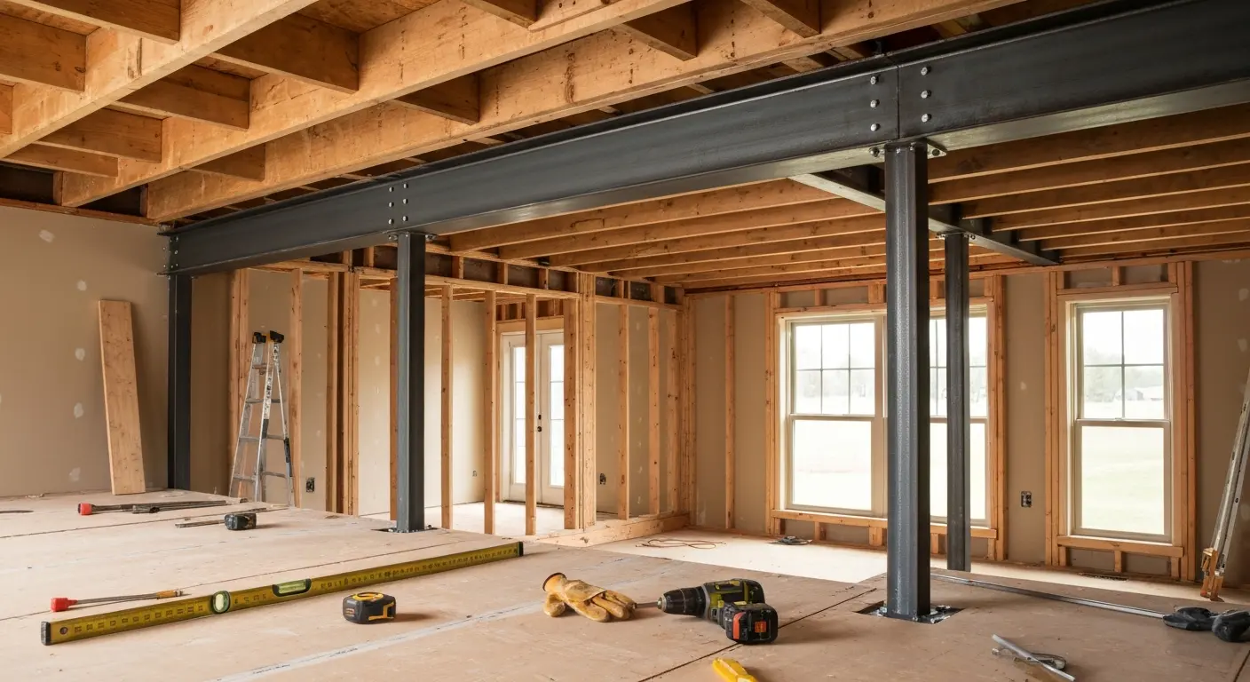 Open floor plan remodel
