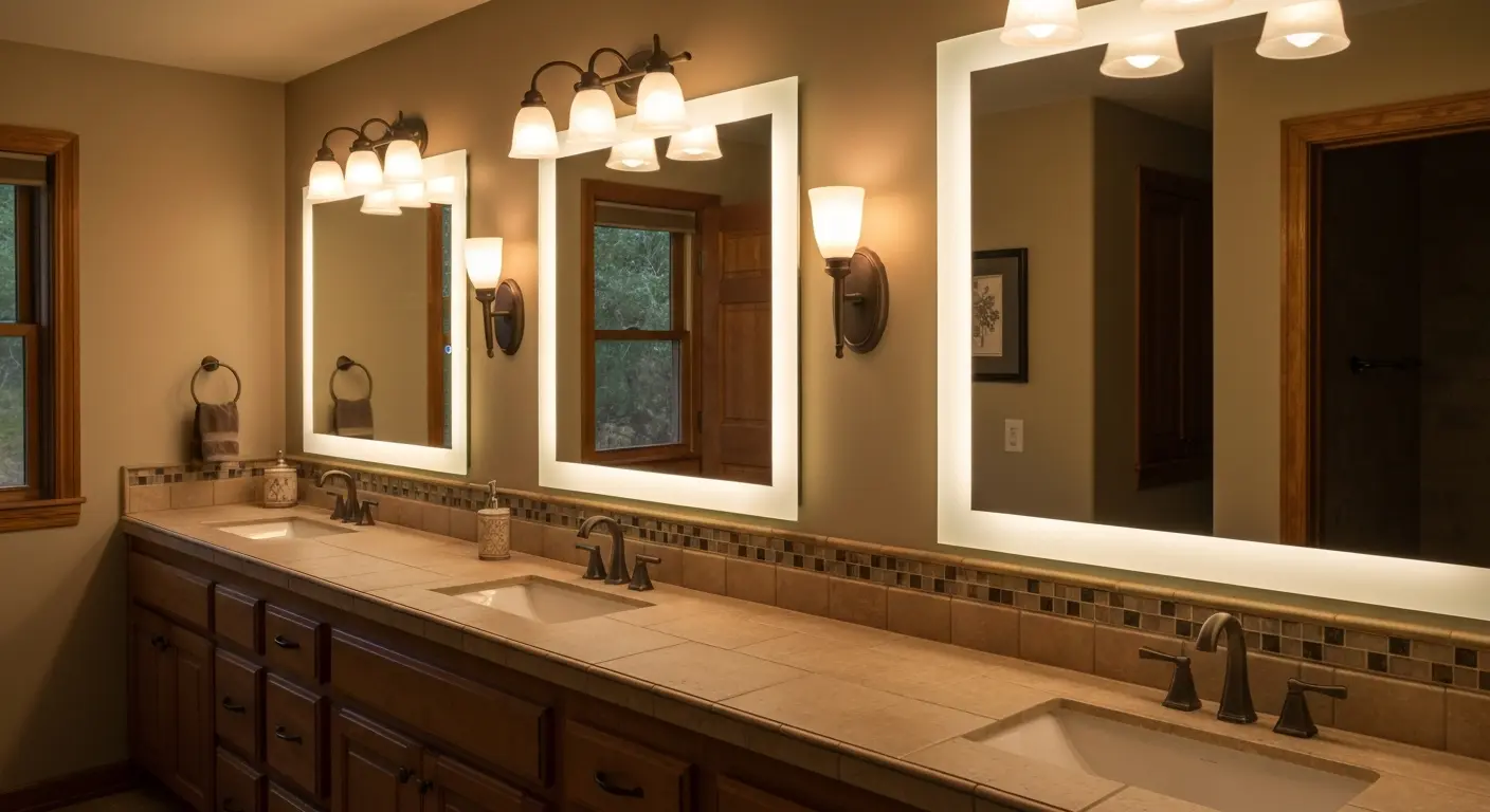 Decorative bathroom light fixtures