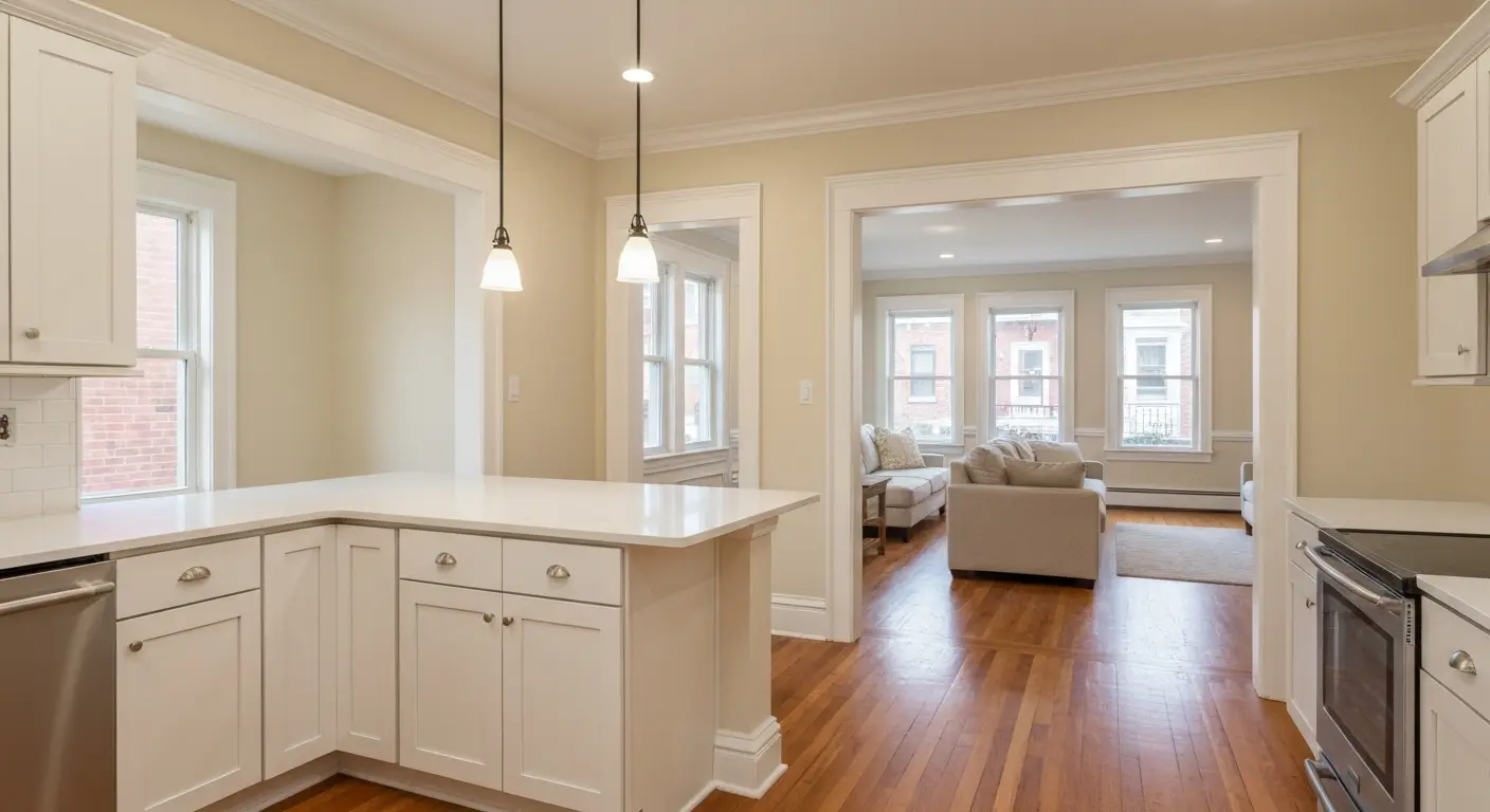 Open-concept living space