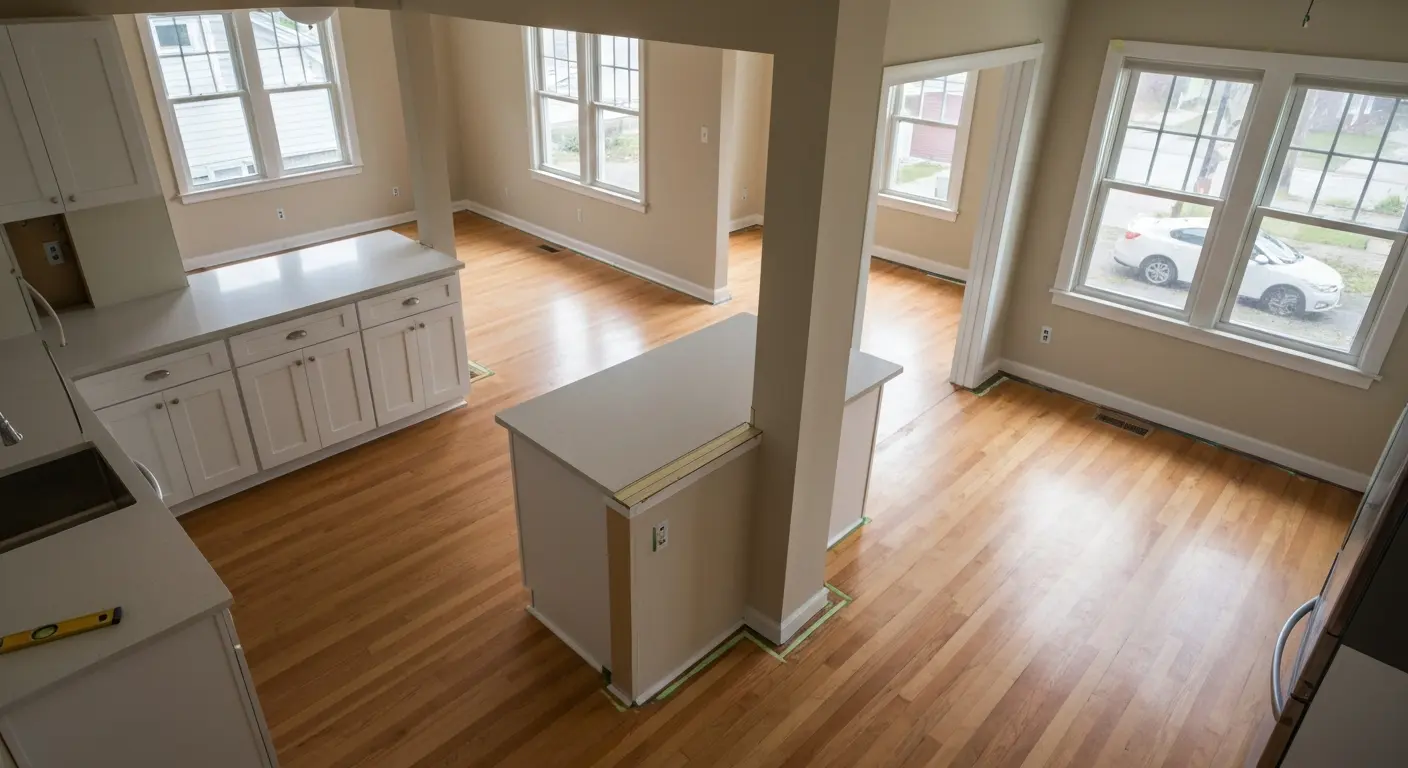 Open-concept renovation