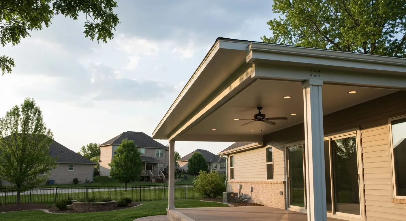 Insulated roof patio