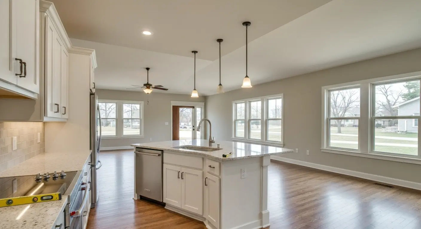 Open kitchen living room remodel
