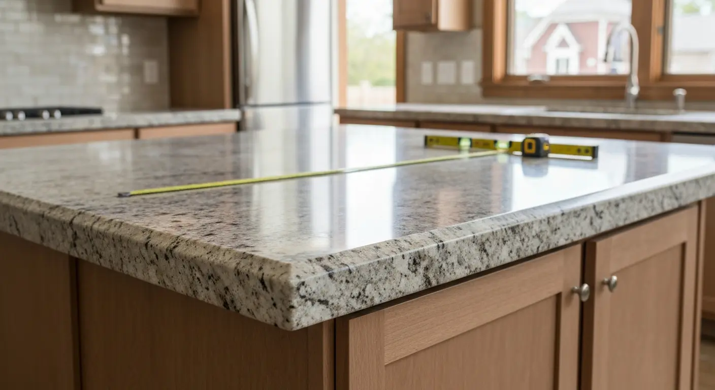 Kitchen countertop installation