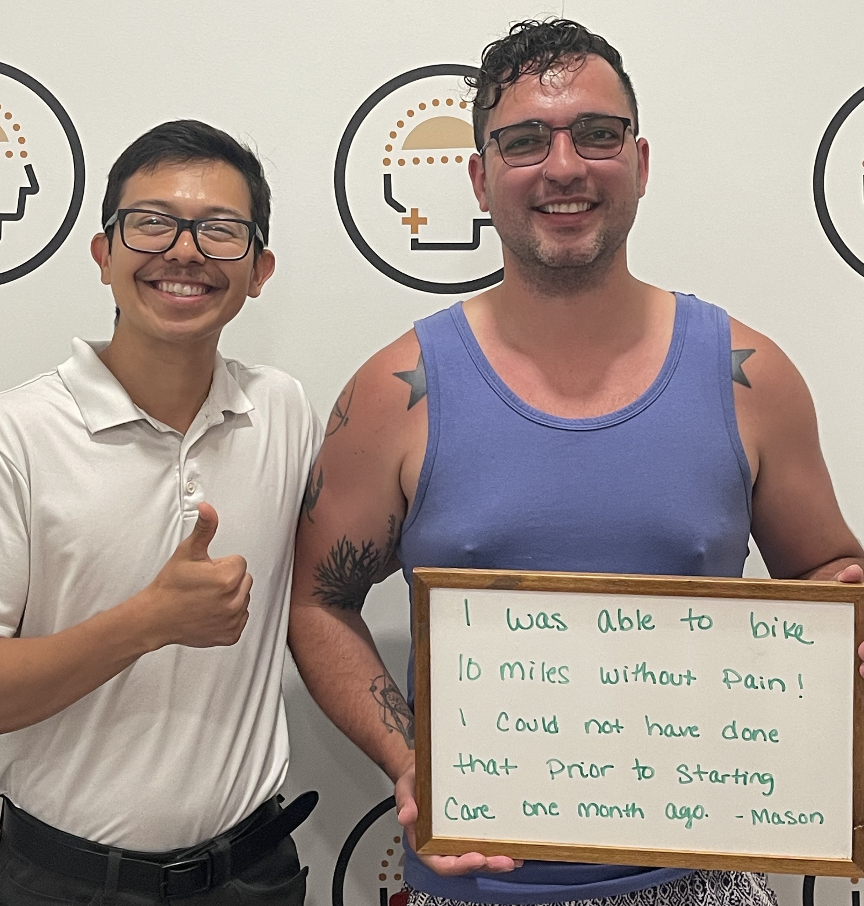 Mason P back pain and biking testimonial for Shift Health Center