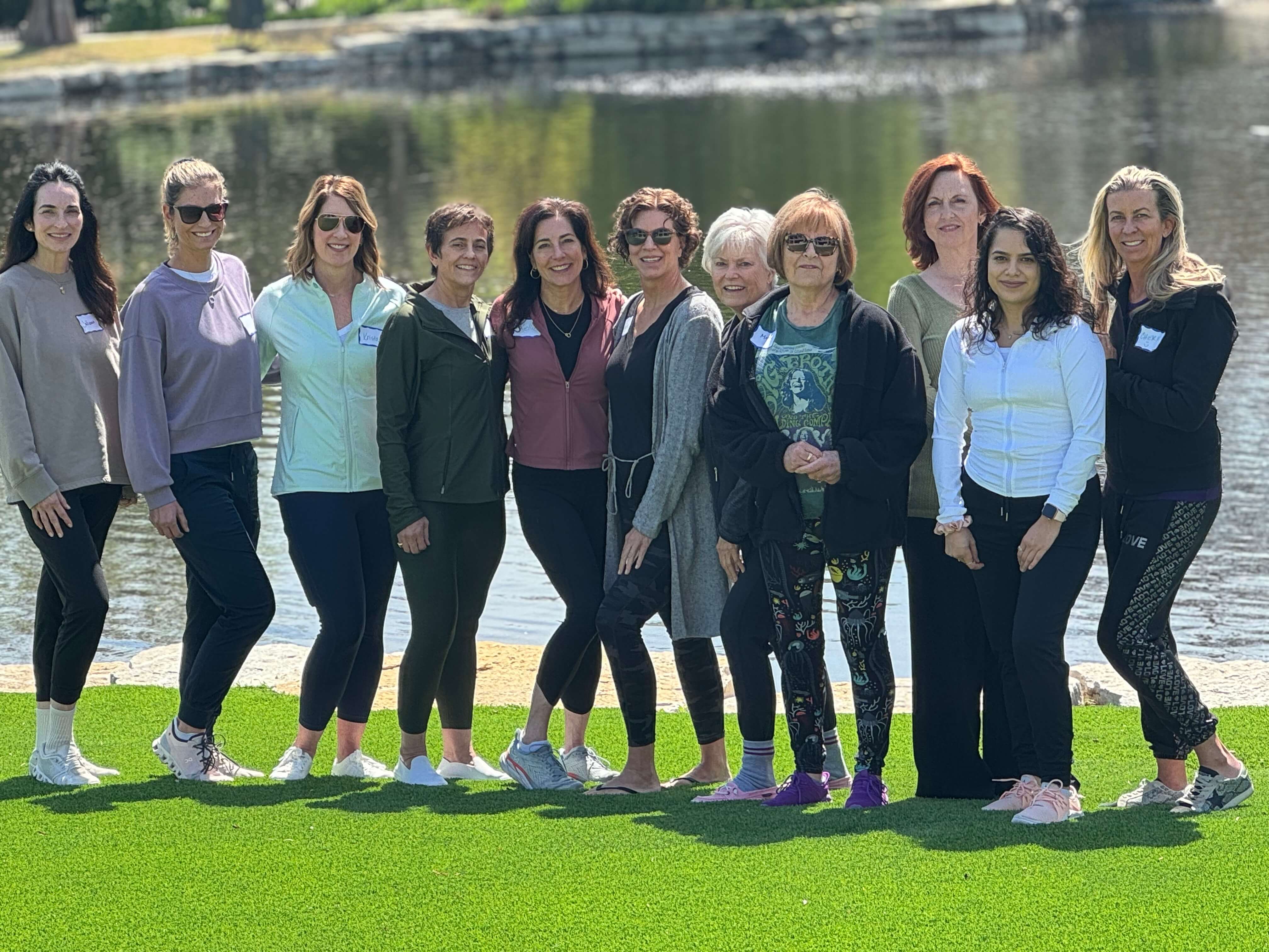 A group of Activated Women's Circle members together outdoors