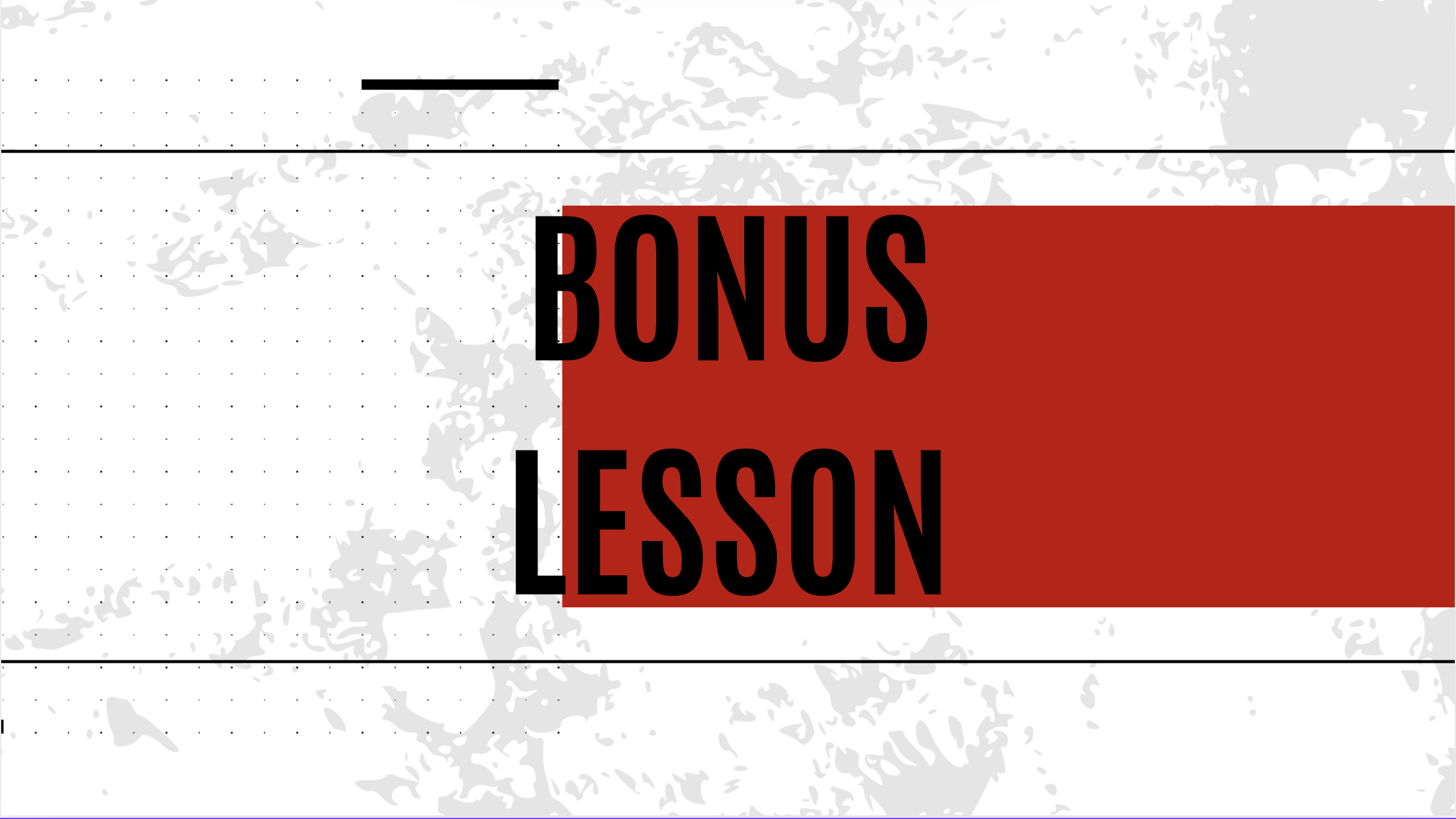 Bonus lesson announcement graphic for aspiring virtual assistants, featuring bold text on a red background.