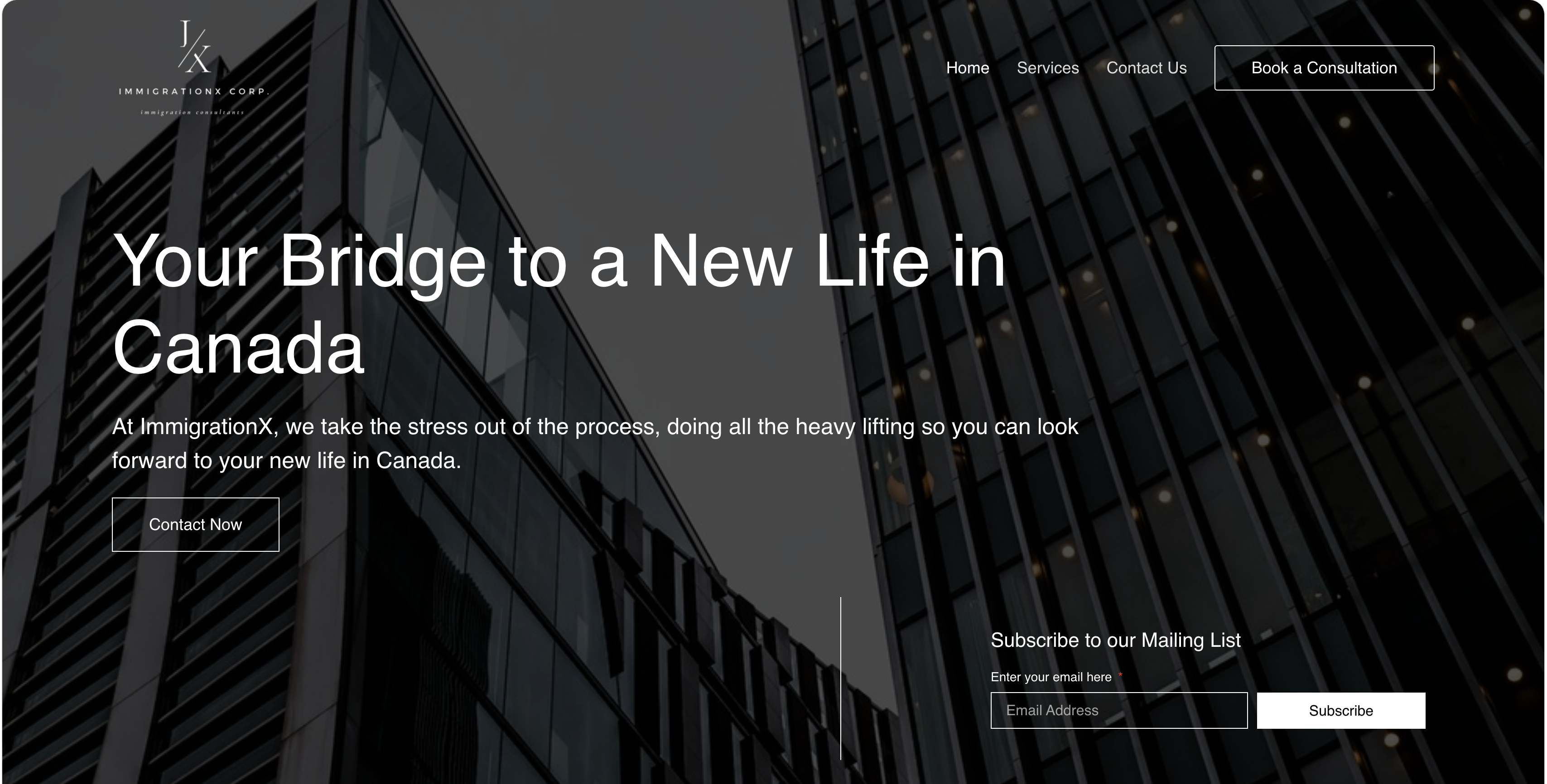 Website design example