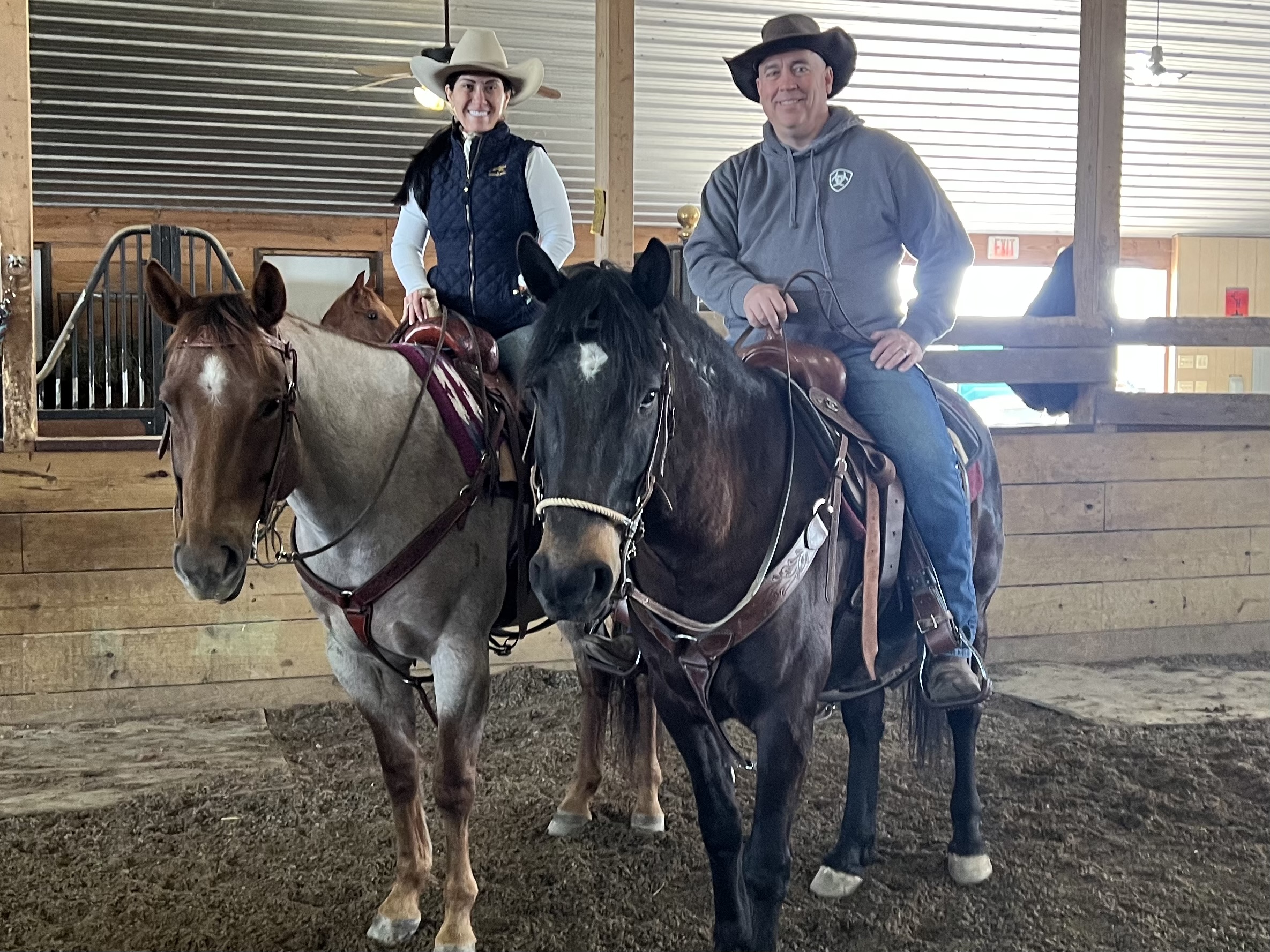 Genie & Brent Langhals and Ariel & Odin.