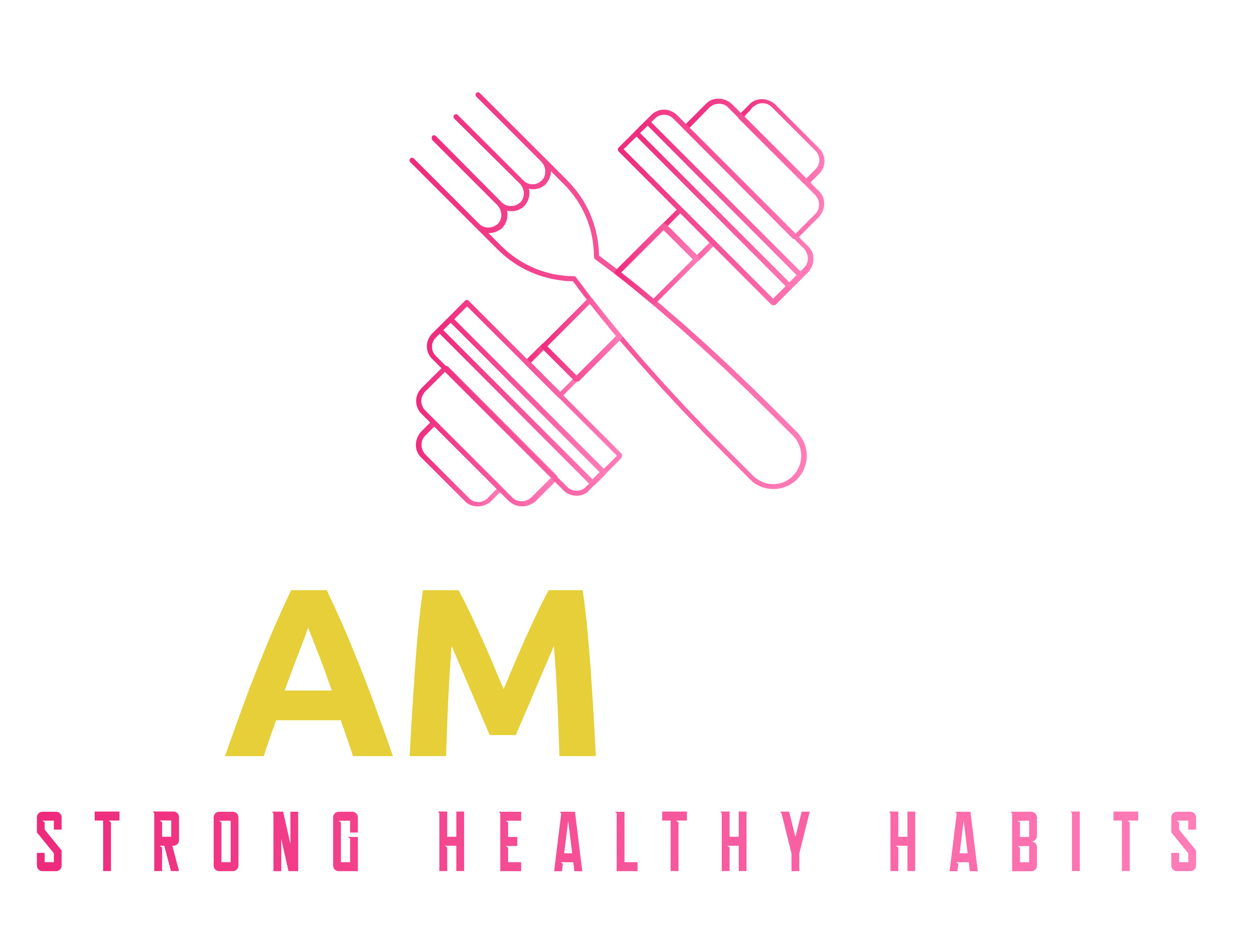 Adam Marley Fitness Logo, strong healthy habits