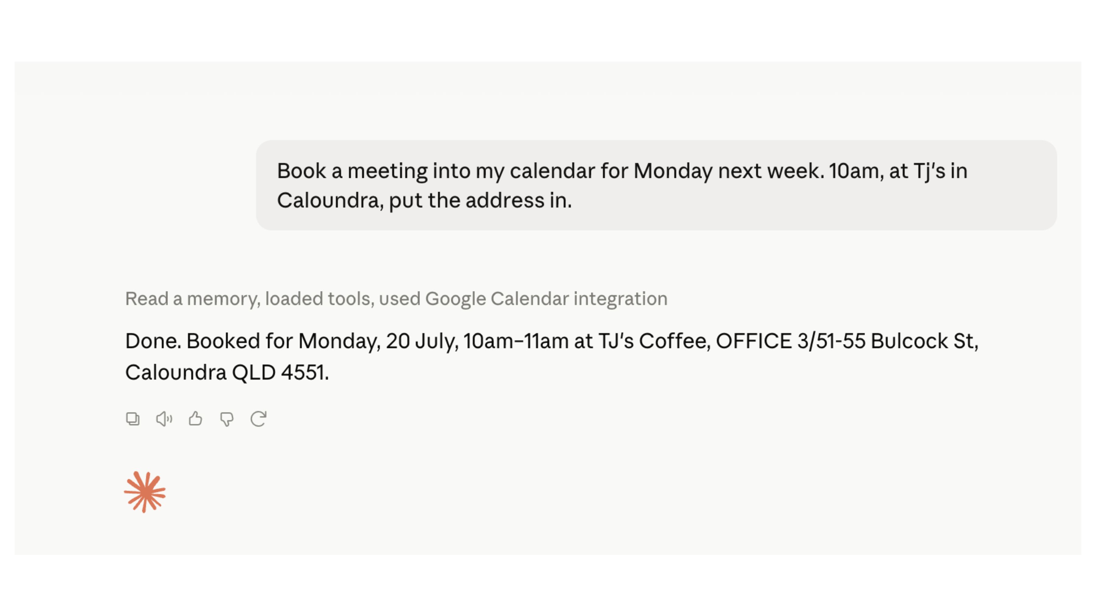 Claud booking in a meeting Claud booking in a meeting