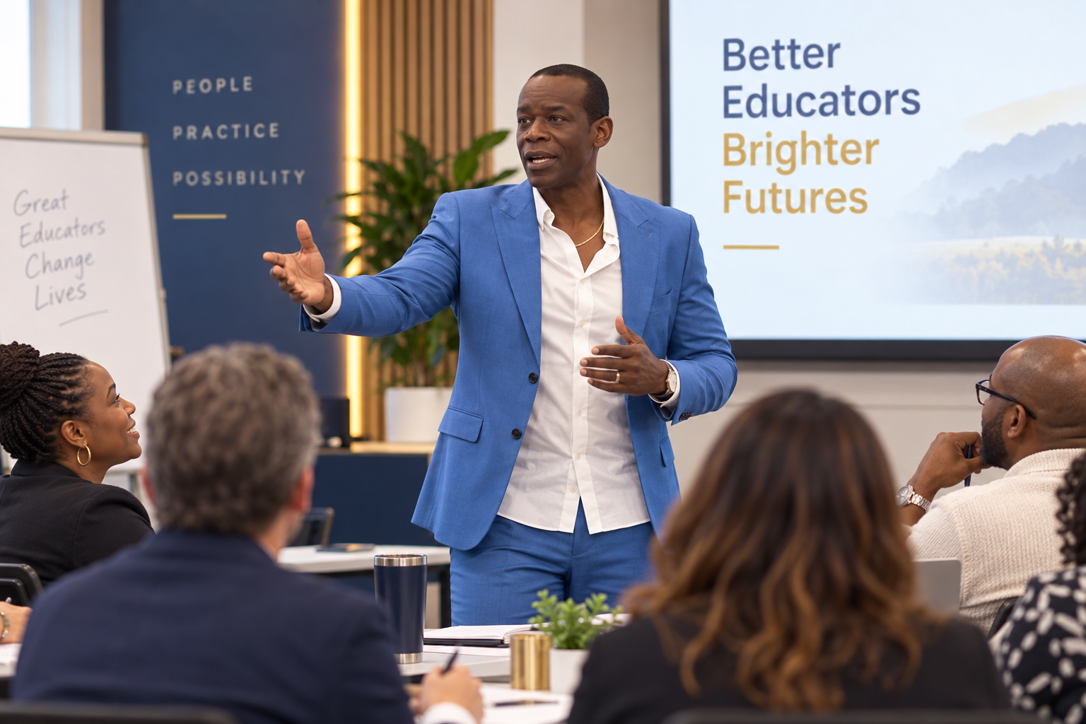 Rob Davis Jr. in a professional education consulting environment