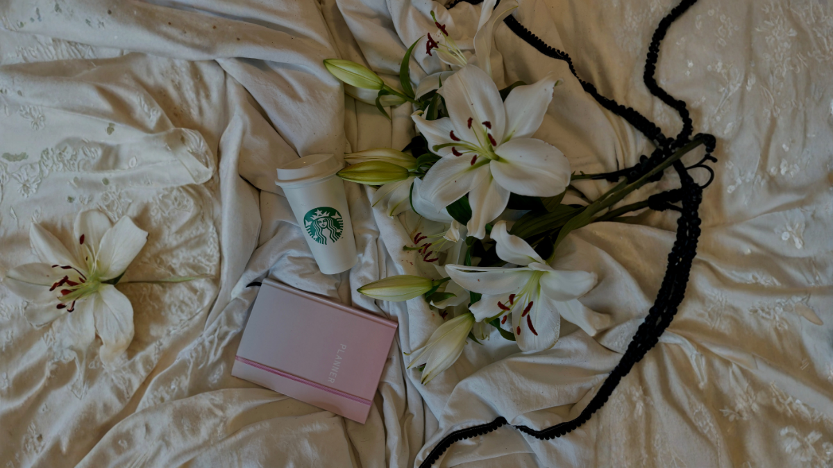 Aesthetic planner/coffee with a touch of kid-life.
