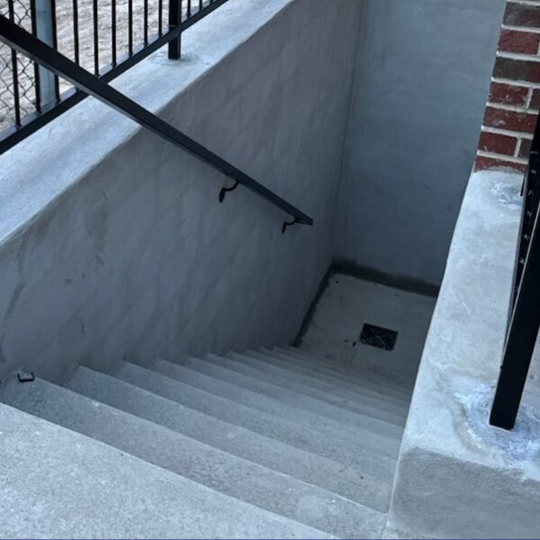 Stairwell Drains in Towson