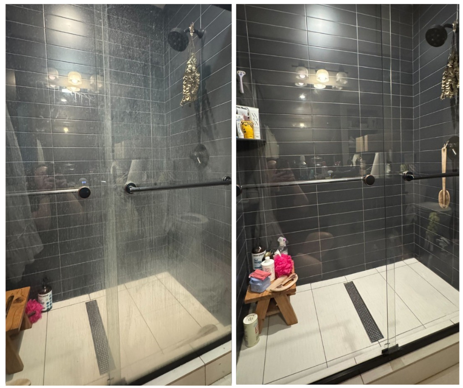 Before and after cleaning result
