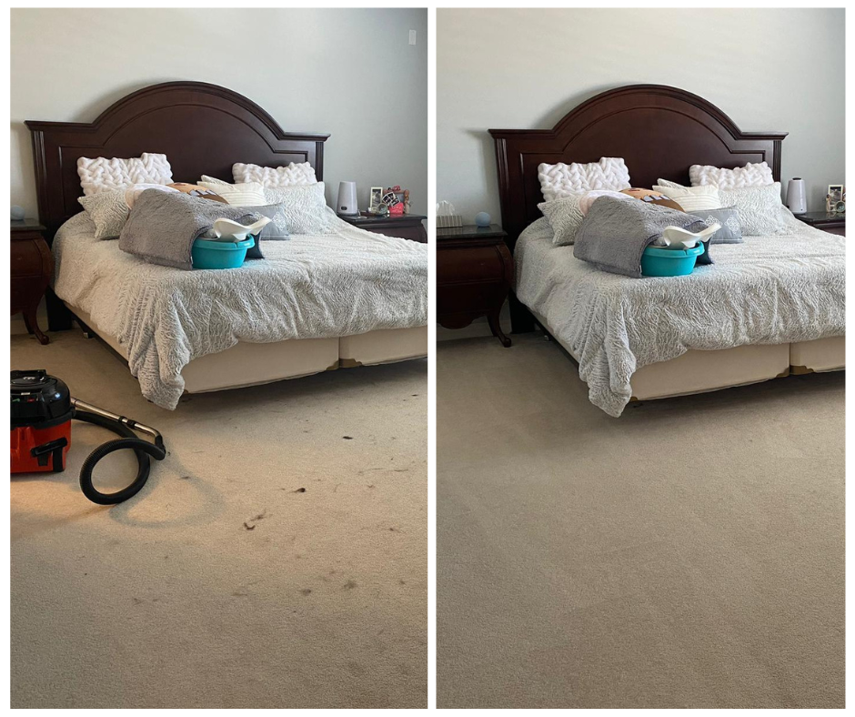 Before and after cleaning result