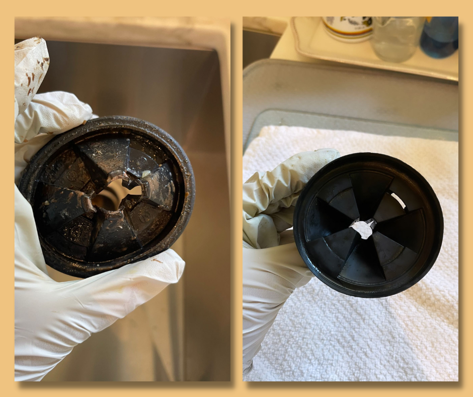 Before and after cleaning result